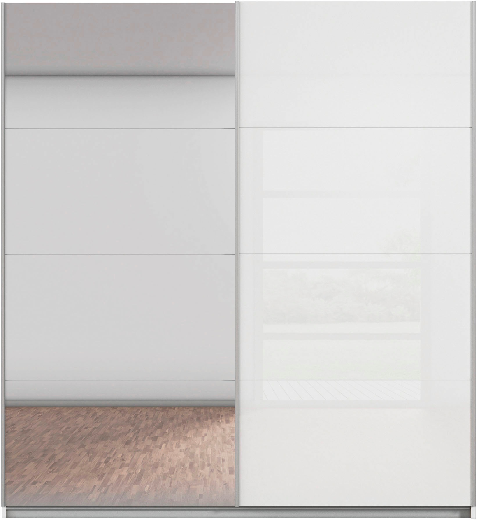 rauch Armoire à portes coulissantes »Kleiderschrank Schrank KinderzimmerSUBITO« Schlafzimmerschrank Glas- und Spiegel Breiten 136 & 181 - Höhe 197 cm