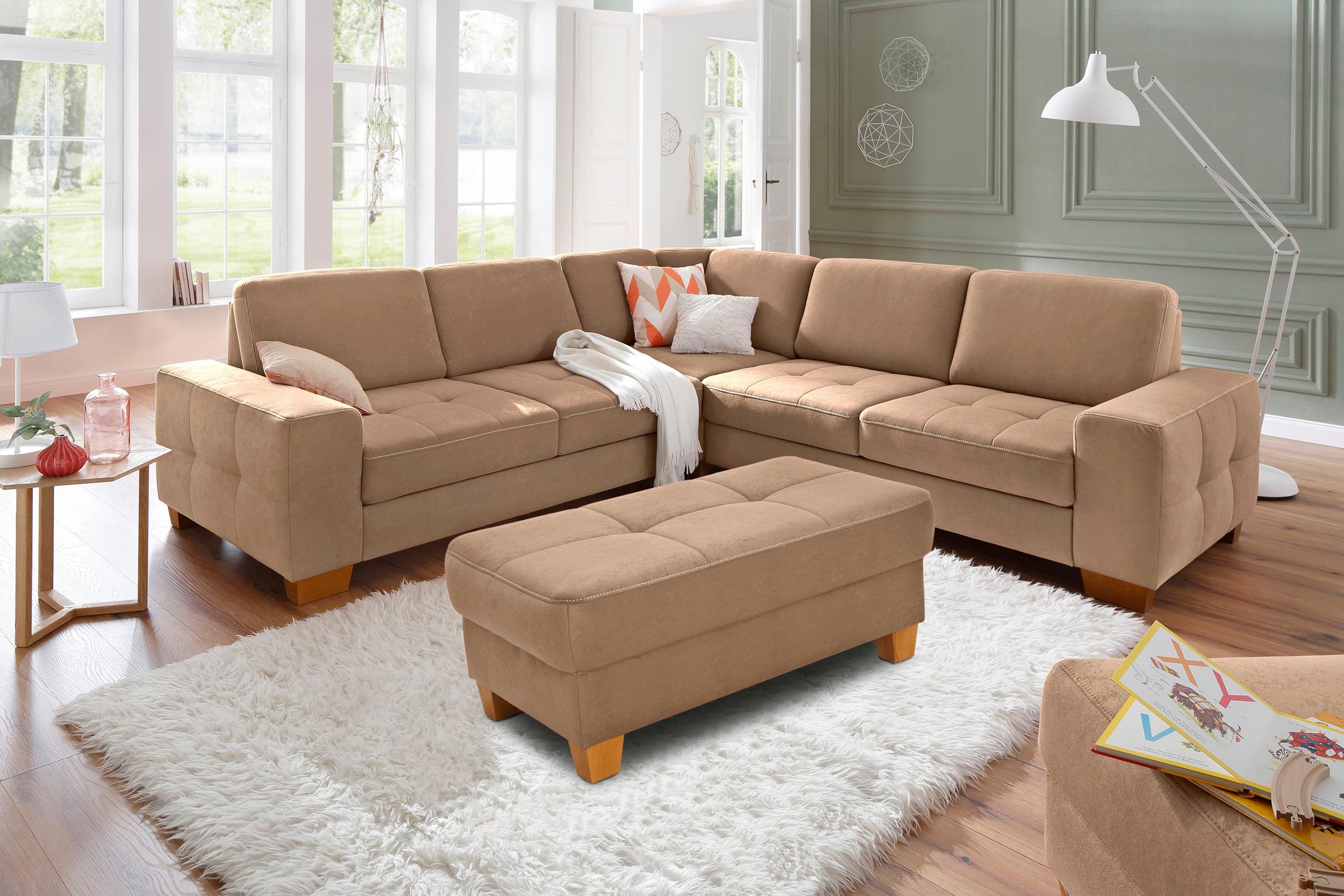 Home affaire Tabouret »Puccini« mit Kontrastnaht