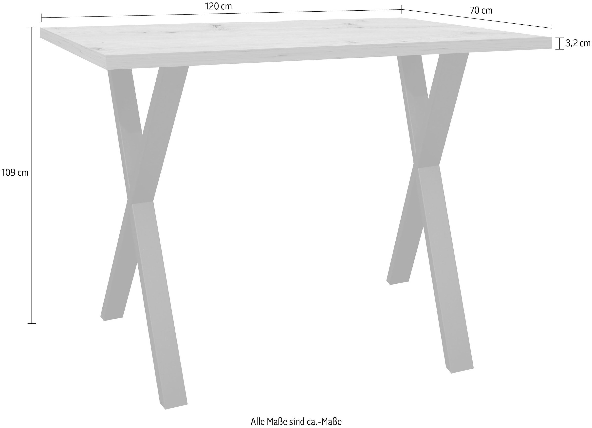 Mäusbacher Tresentisch »Bartresentisch Metall« Bartresentisch Metallgestell, Höhe 109 cm