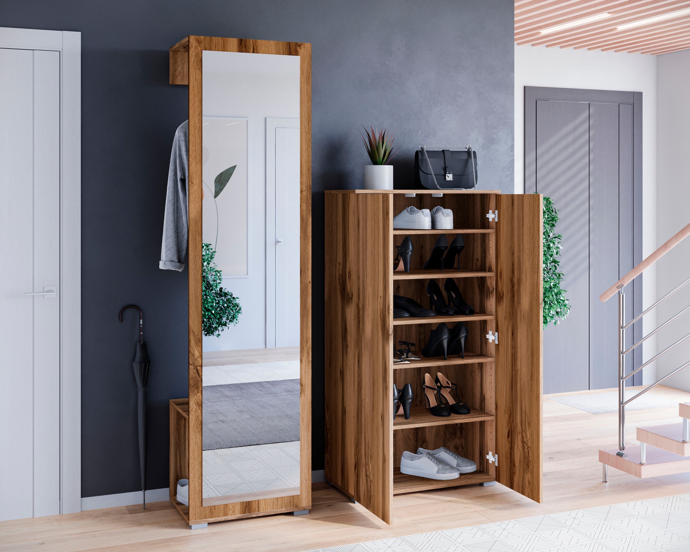 GOODproduct Garderoben-Set »PARIS/ TOKYO« Komplett-Set, 2 Stk. tlg.