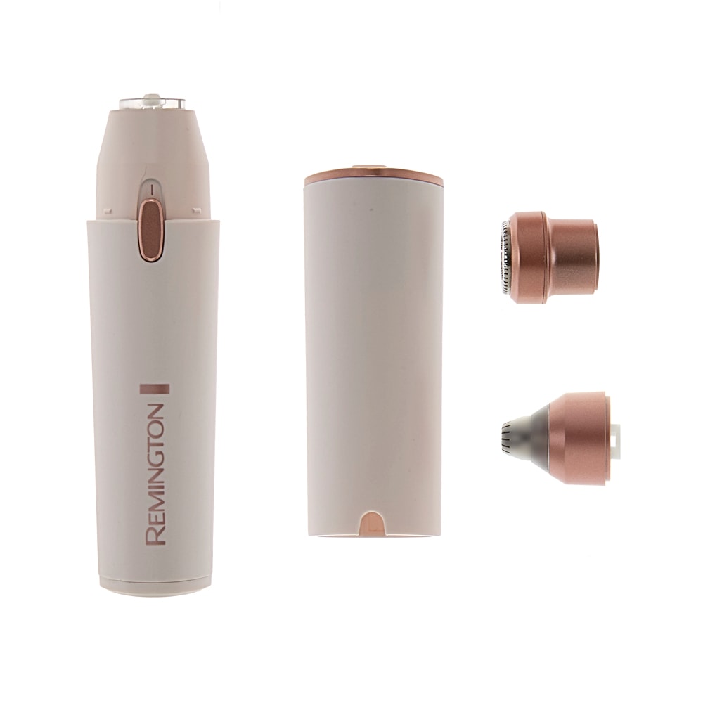 Remington Tondeuse beauté »BareMe2-in-1 Gesichtshaarentferner (WFS200)« 2 Aufsätze verschiedene Trimmaufsätze, Präzisions-Augenbrauenformer, elektrisch