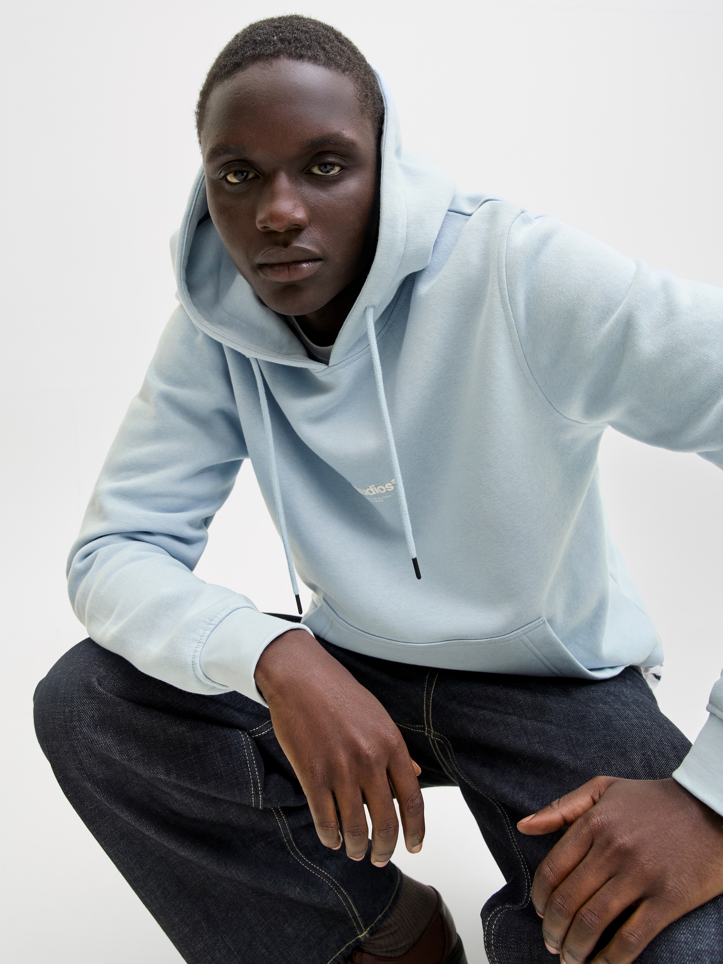 Jack & Jones Sweat à capuche »JJESOHO SWEAT HOOD NOOS«, Baumwollmischung, relaxed fit
