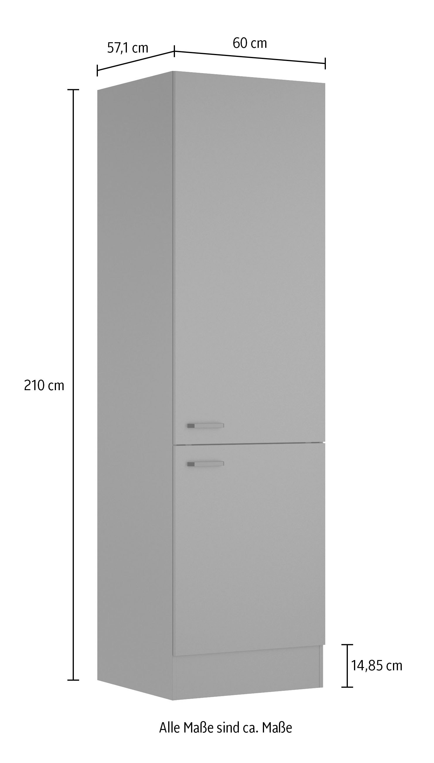 OPTIFIT Armoire haute »OPTImulti« Breite 60 cm, Höhe 210 cm, Tiefe 57,1 cm, mit 2 Türen, 3 Einlegeböden