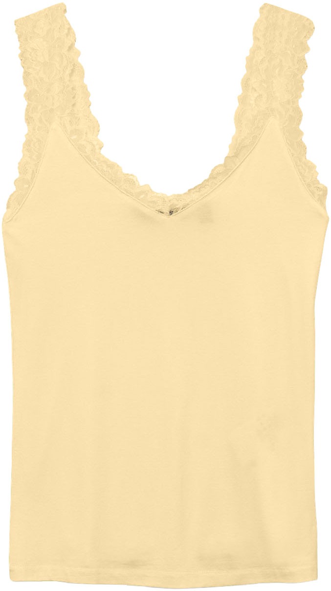 Vero Moda Top à bretelles »VMROSA SL TOP JRS NOOS« Mélange viscose, détail en dentelle