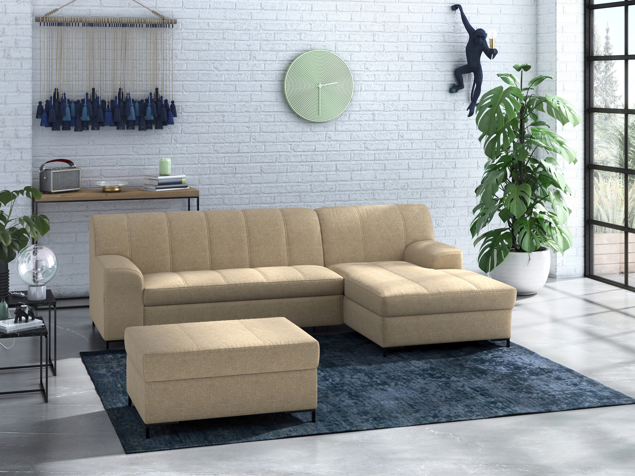 Home affaire Polsterhocker »Balme« passend zur Serie "Balme"