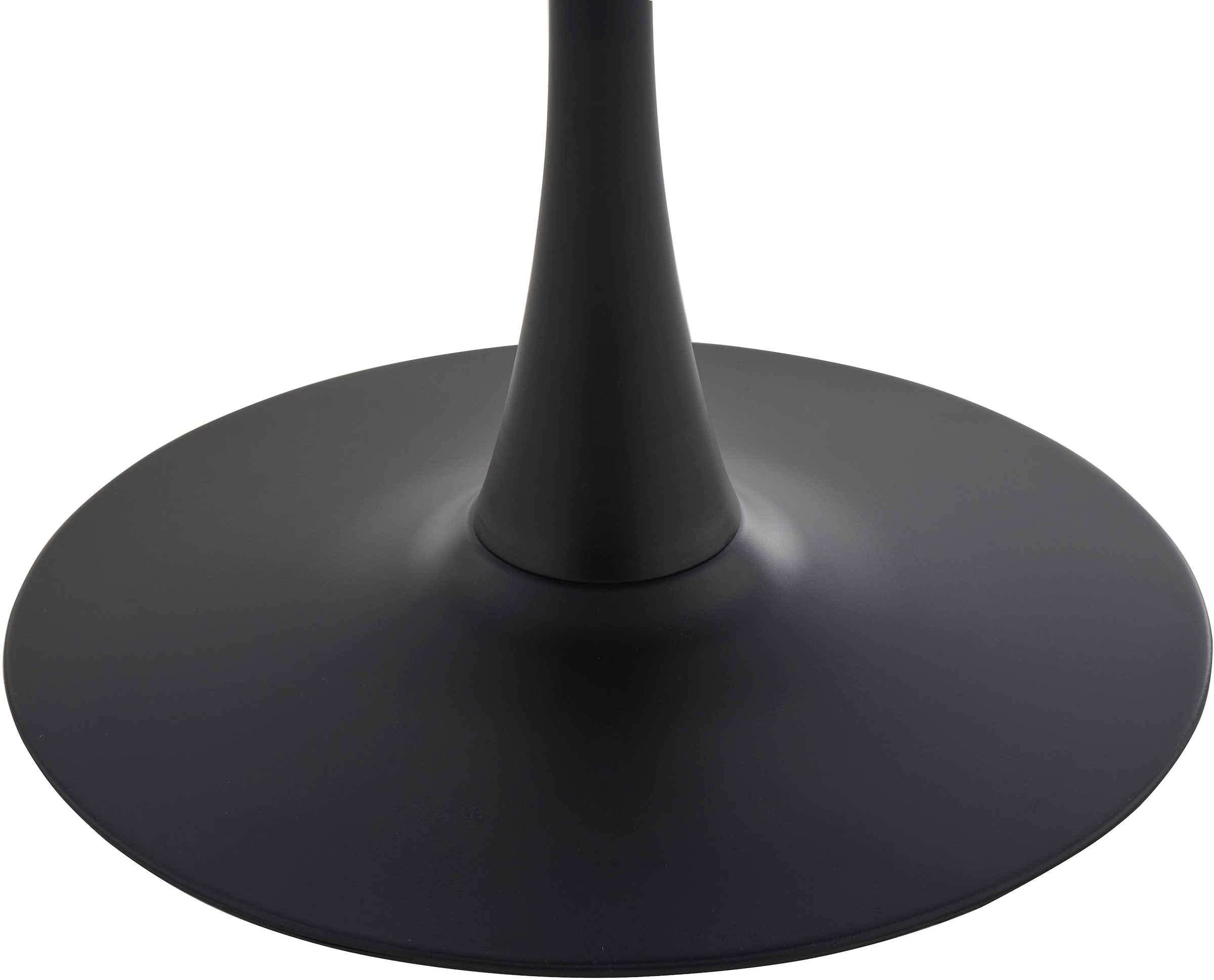 GOODproduct Ensemble de salle à manger »Freya« Ensemble, 4 tlg. Table à manger ronde 90 cm en pierre frittée, cuivre noir avec 3 chaises en velours