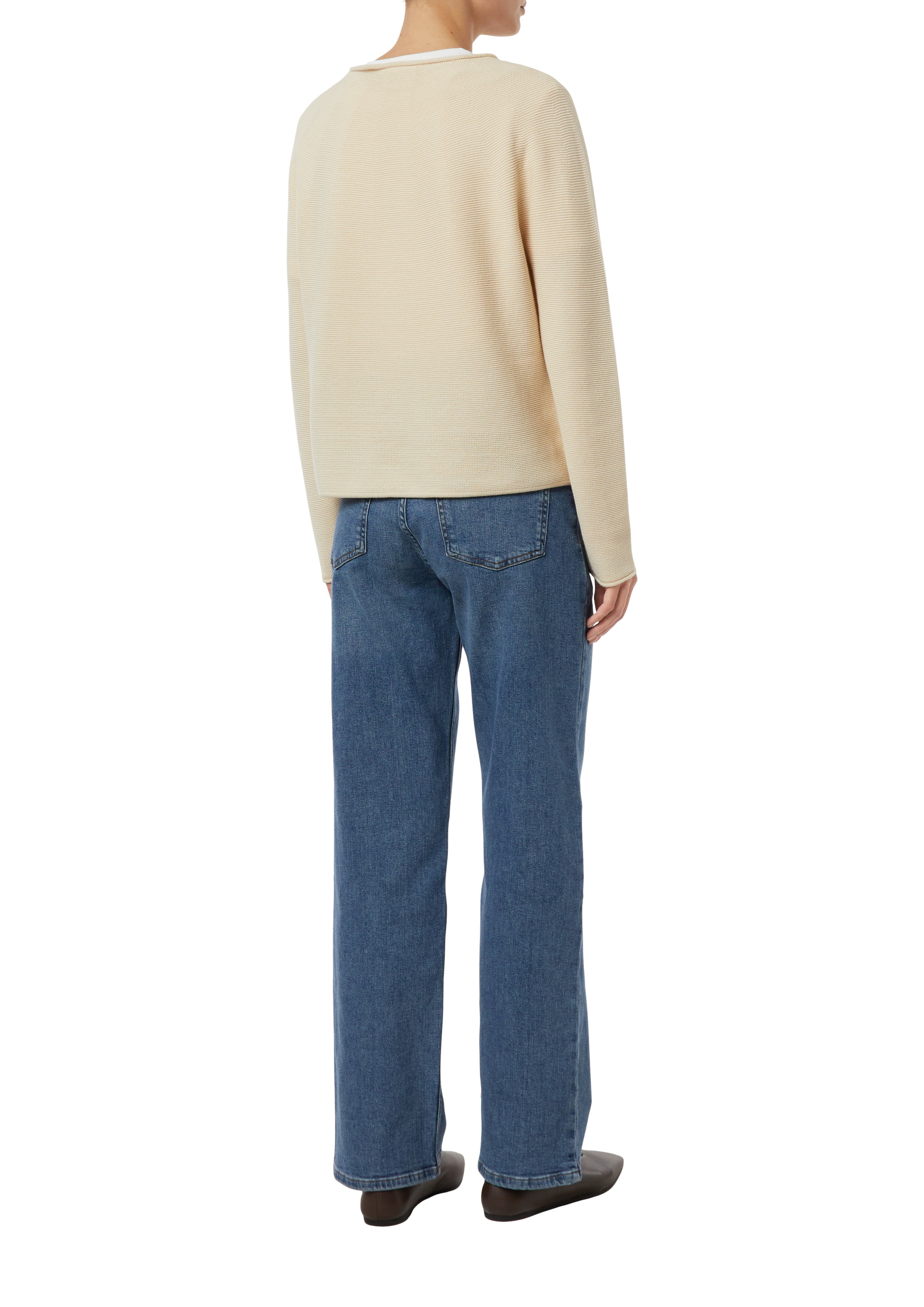 Comma Strickpullover mit Rollkanten