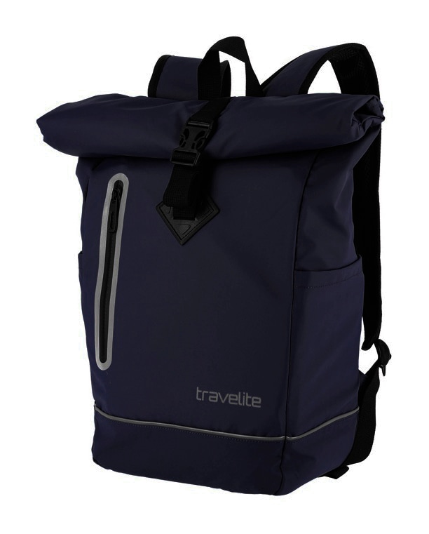 travelite Freizeitrucksack »BASICS Roll-Up Rucksack aus Plane« mit variablem Roll-Up-Verschluss