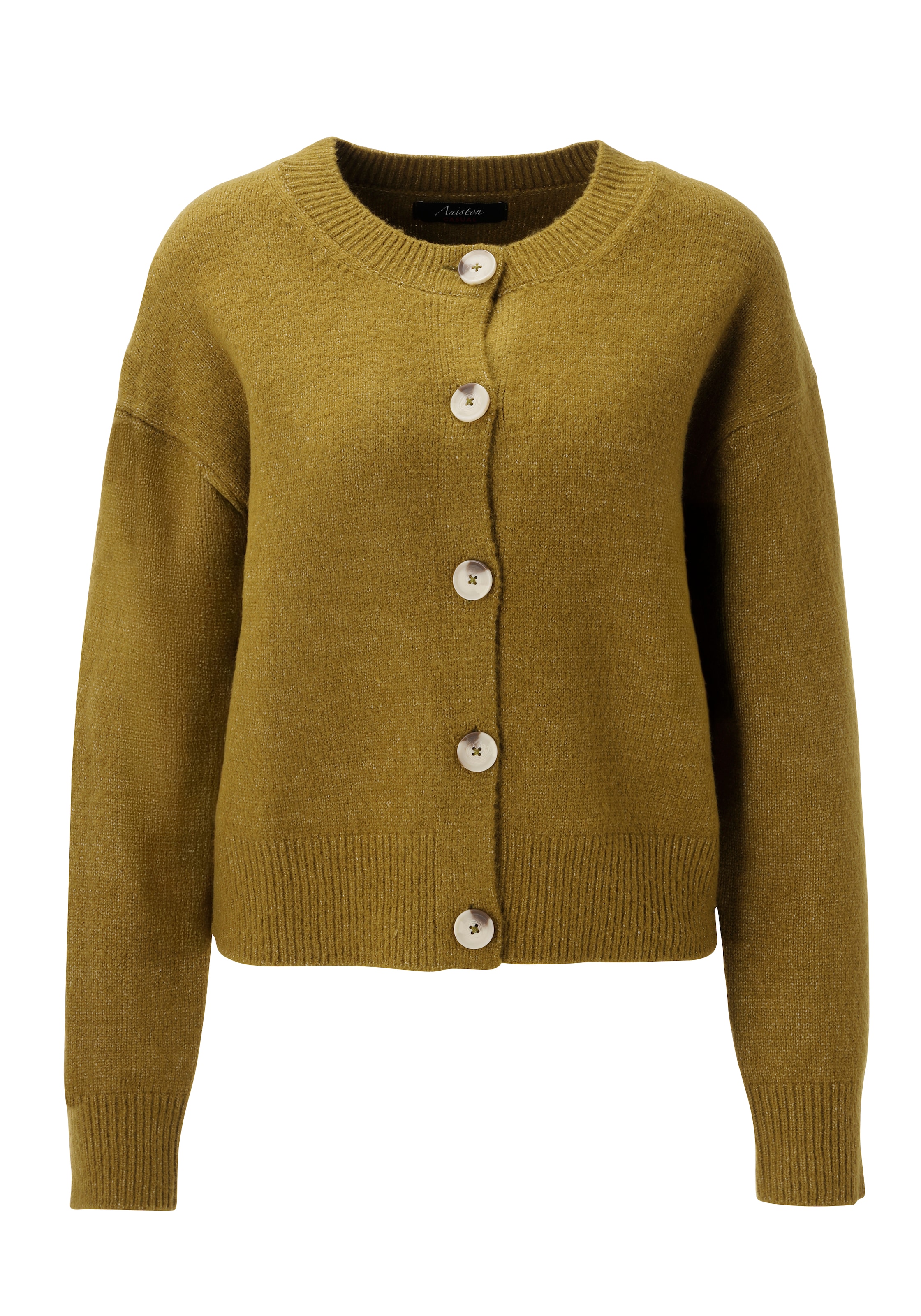 Aniston CASUAL Strickjacke aus effektvollem Melange-Garn