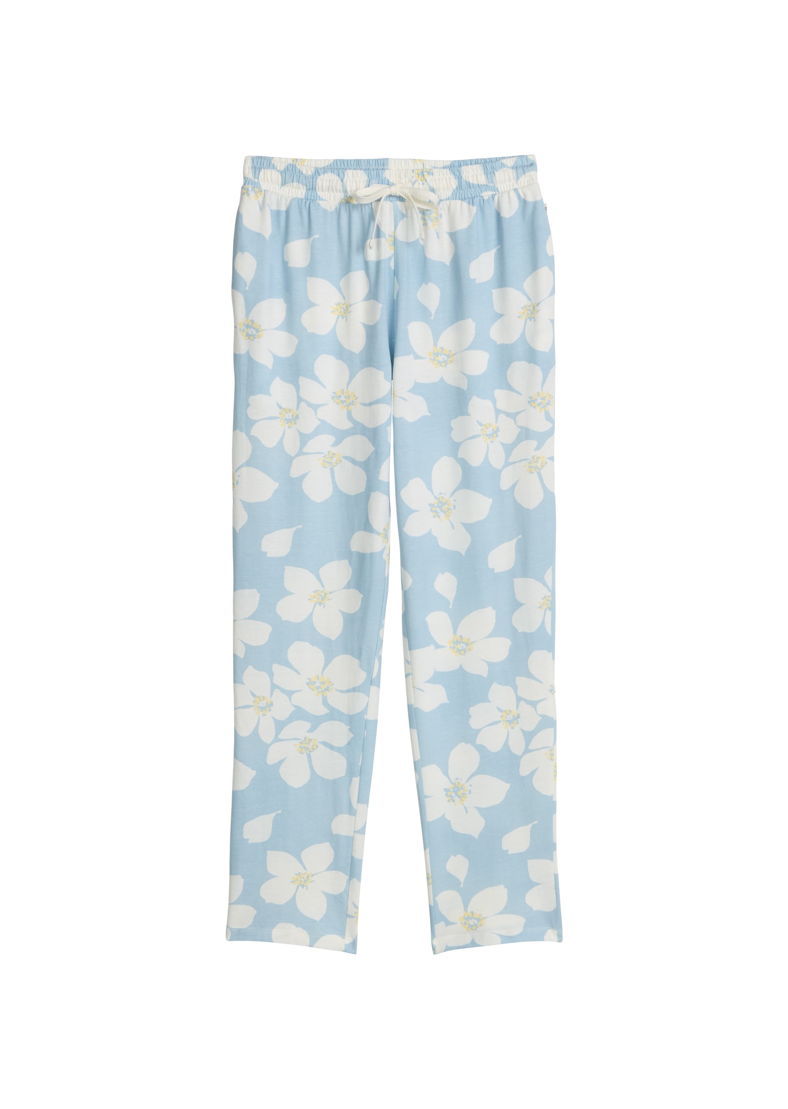 Marc O'Polo Pantalon de pyjama »Mix N Match Cotton«  mit floralem Print, Gummizug und Bindeband