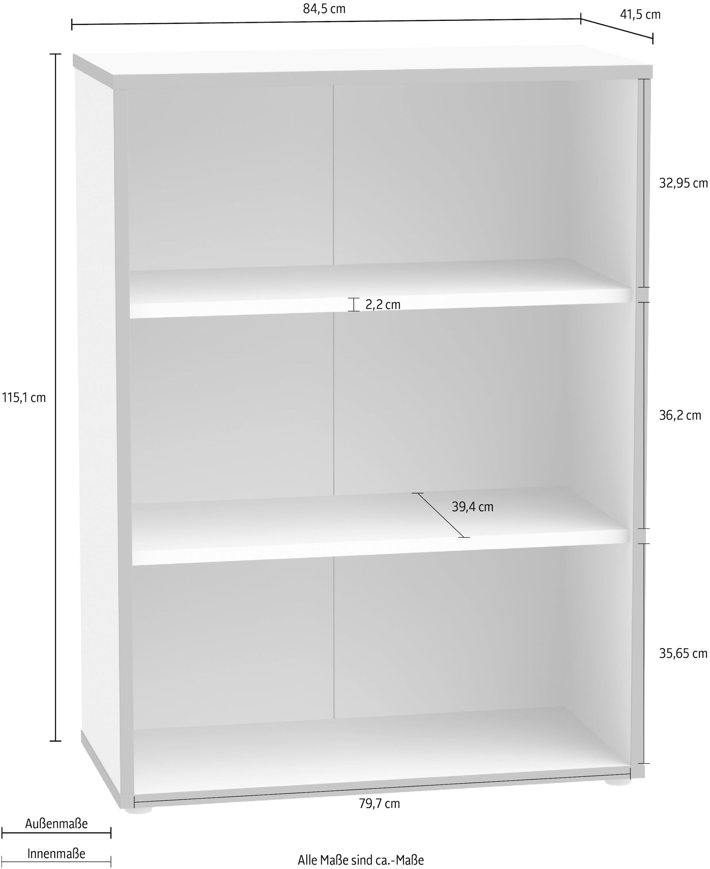 FORTE Étagère à dossiers »Keflav« largeur 84,5 cm