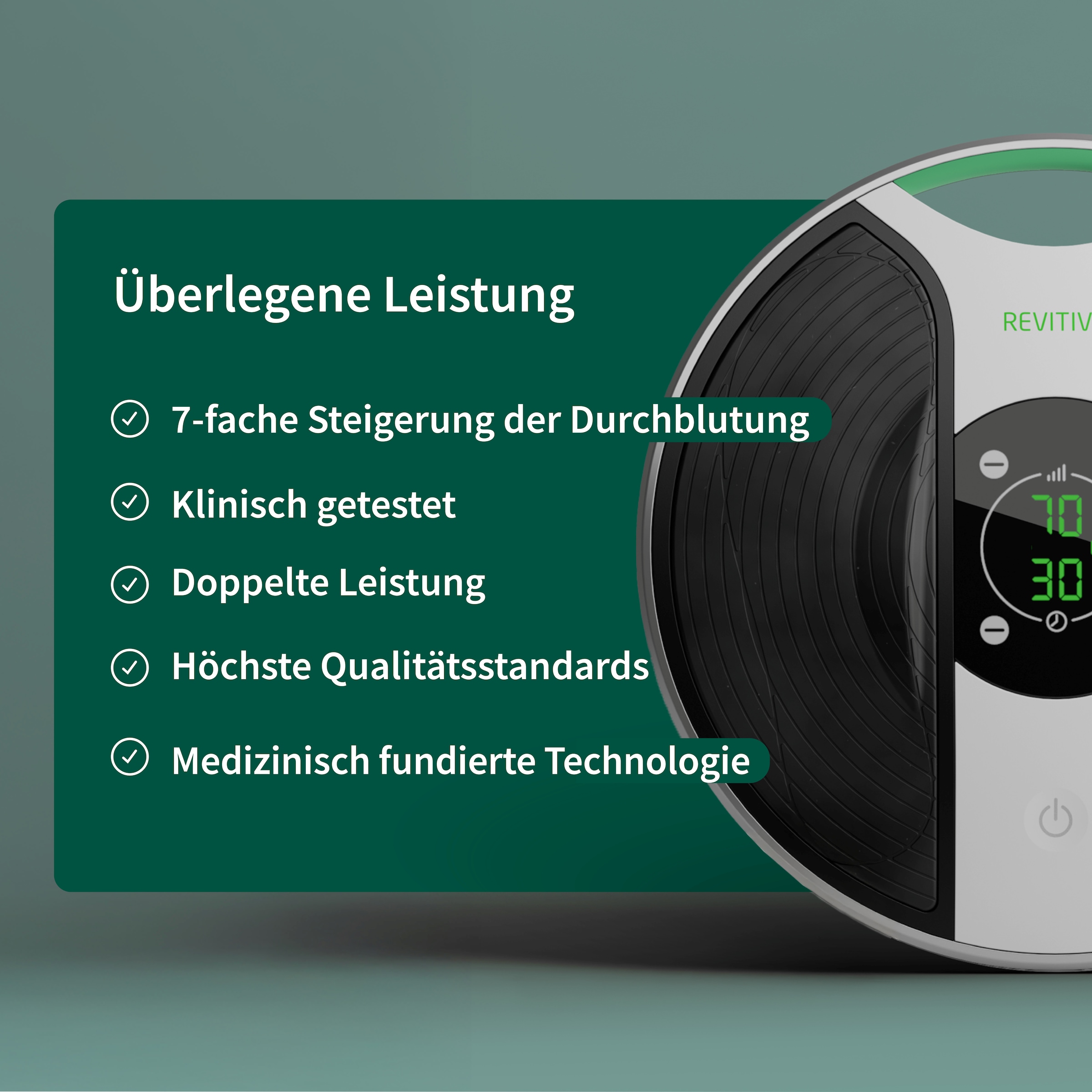 REVITIVE EMS-Fussmassage-Gerät »Medic Durchblutungs-Stimulator« Lindert Beschwerden, Schmerzen, Schwellungen, Krämpfe