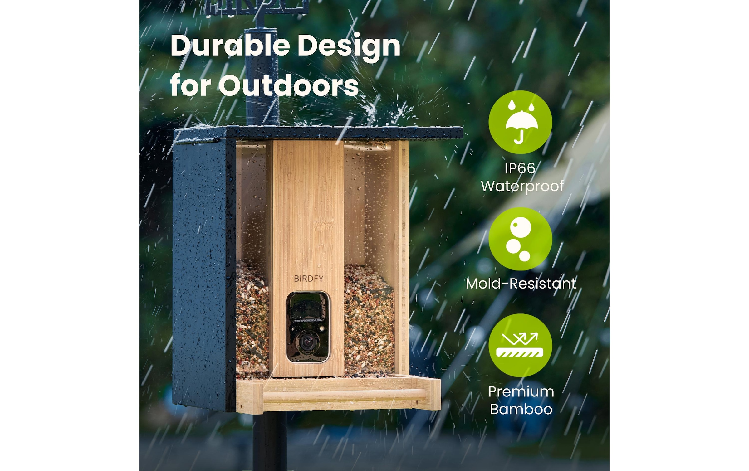   Vogelhaus »mit Kamera 1080p« Smartes Vogelhaus mit Kamera mit Farb-Nachtsicht