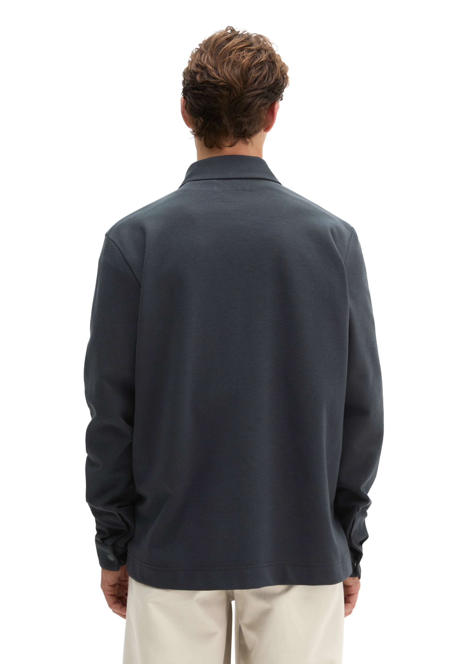 Marc O'Polo Veste sweat avec col Kent, coupe Regular Fit