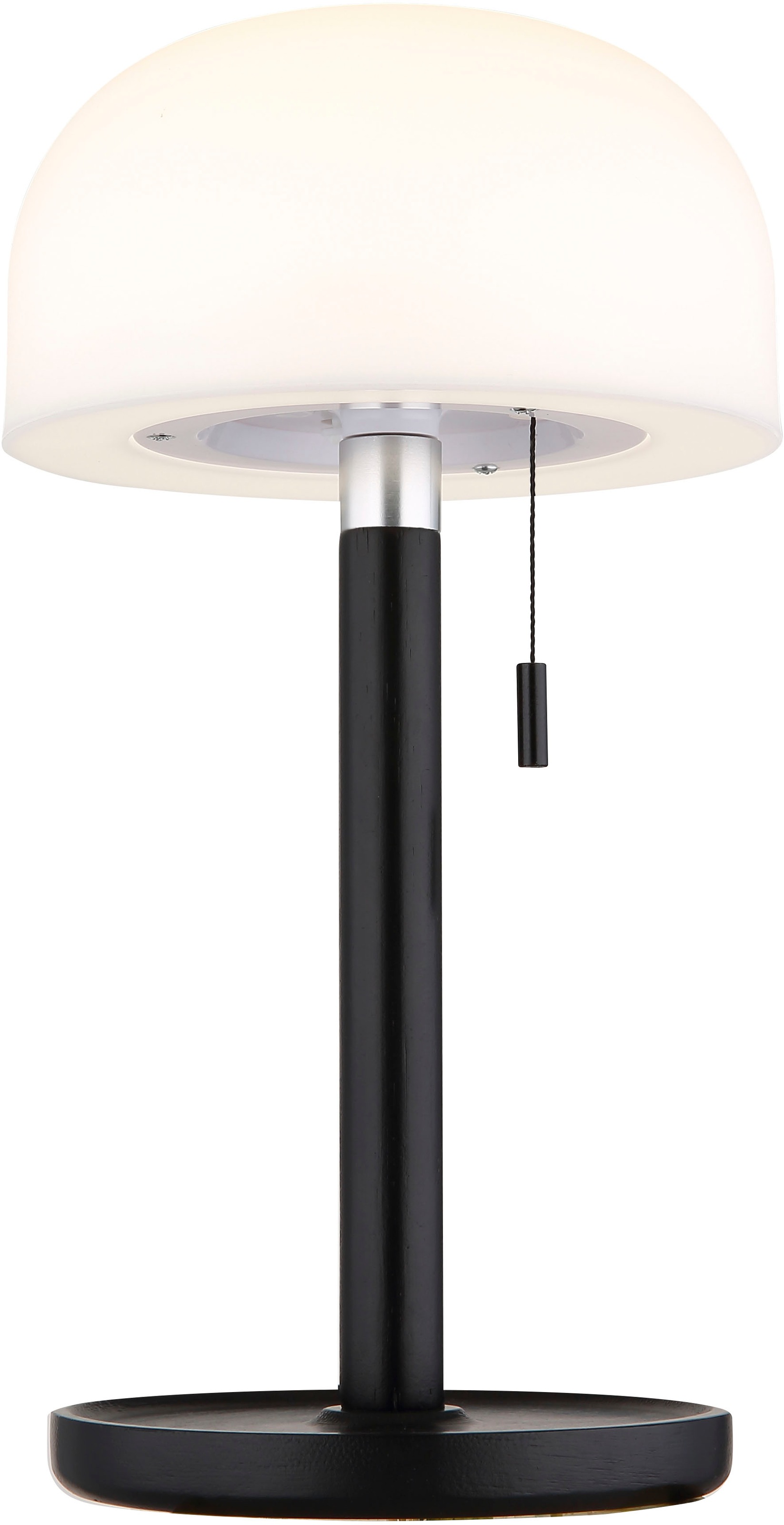 GLOBO LIGHTING LED Tischleuchte »NORMAN« LED-Modul 1 Stk. warmweiss - kaltweiss Akkutischleuchte auch für draussen, Zugschalter Kordel, Akkulampe