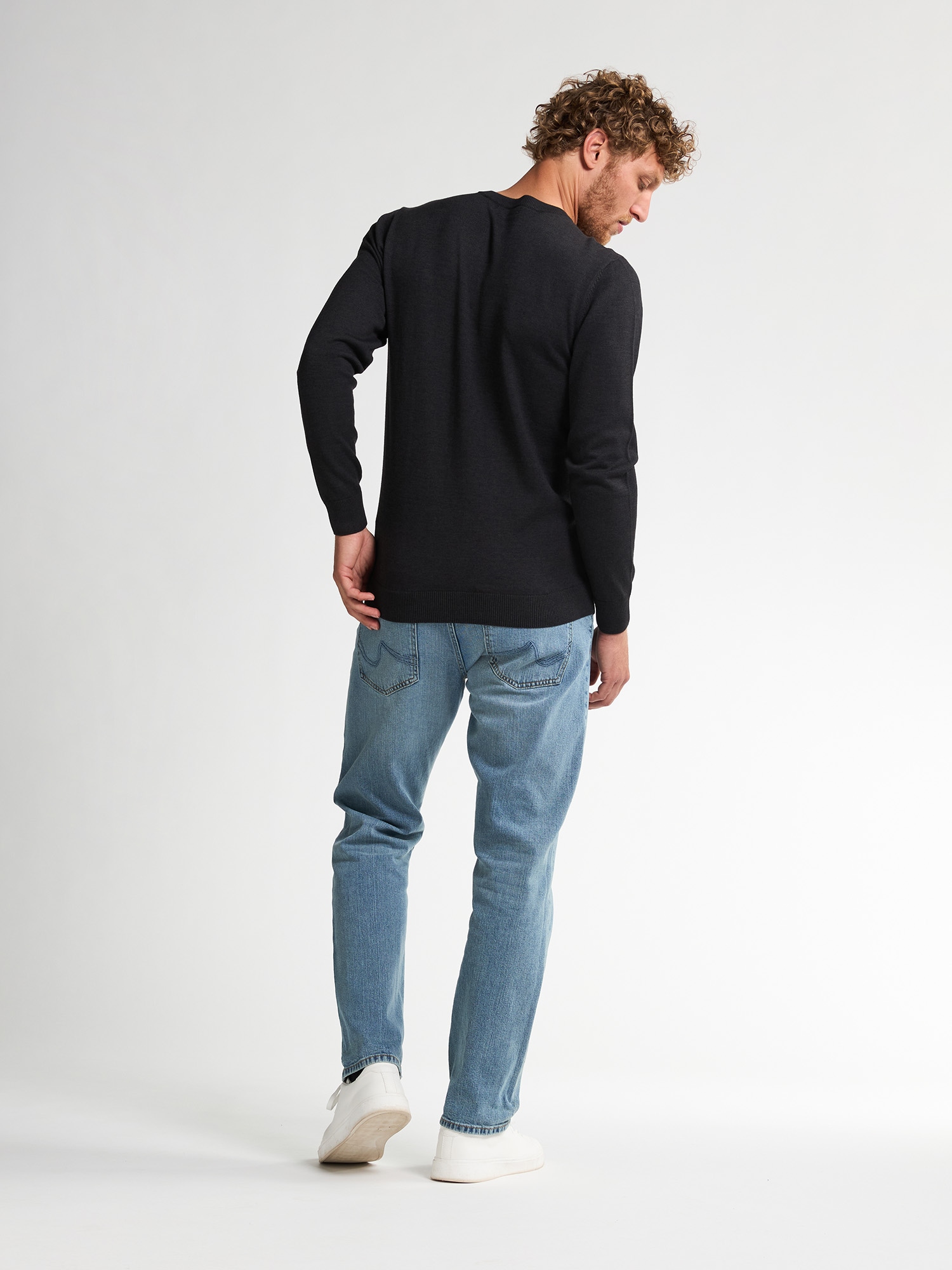 Petrol Industries Pull col V »V-Neck Basi« Materialmix mit Baumwollanteil