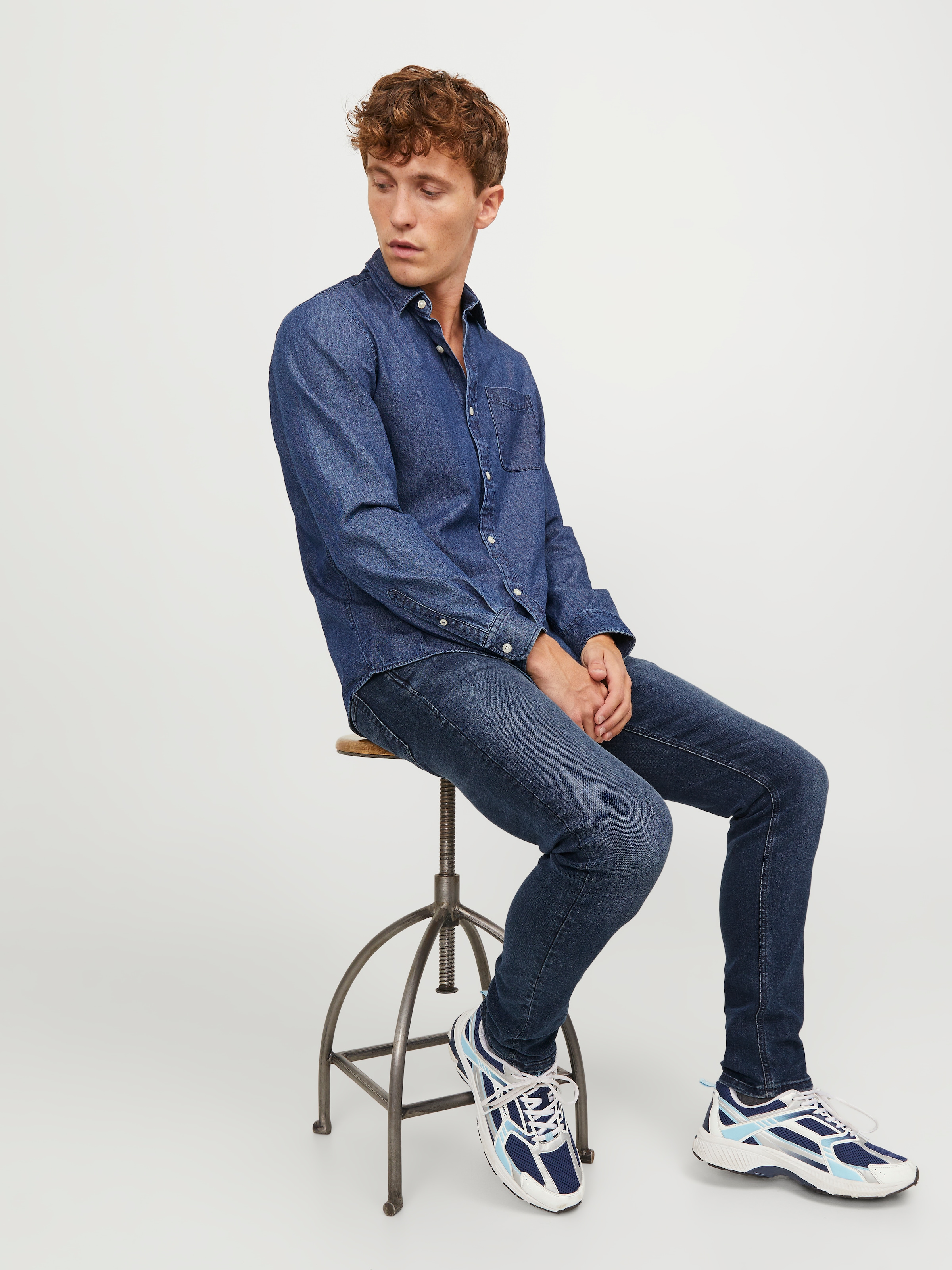 Jack & Jones Jeans slim »JJIGLENN  Slim-Fit mit Stretch und praktischer 5-Pocket-Form« Baumwollmischung, slim fit