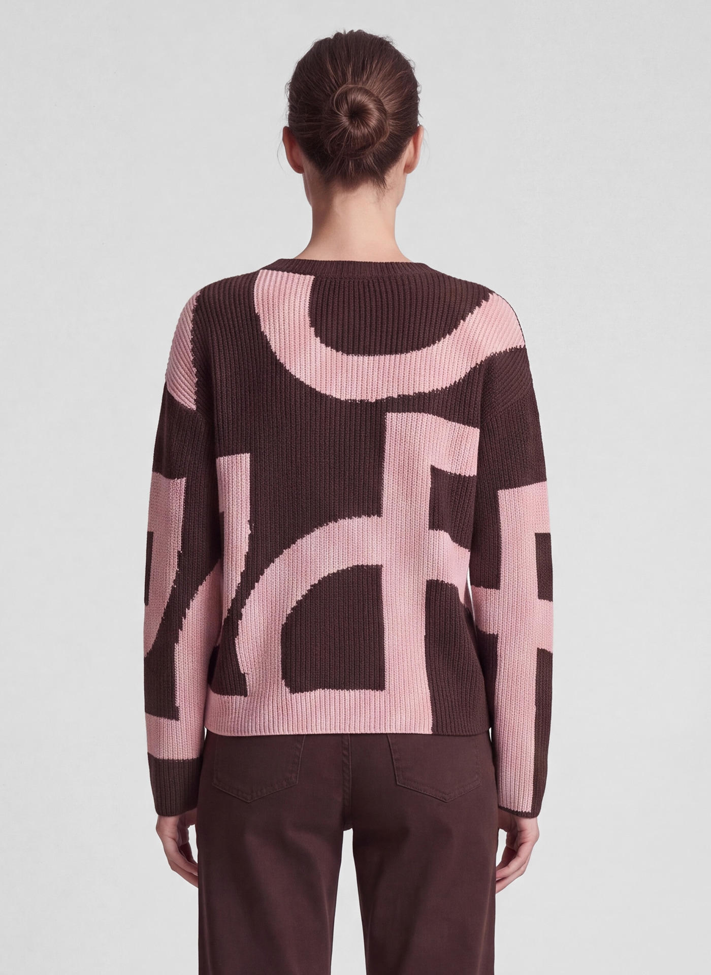 Rabe Pull en tricot mit grafischem Muster