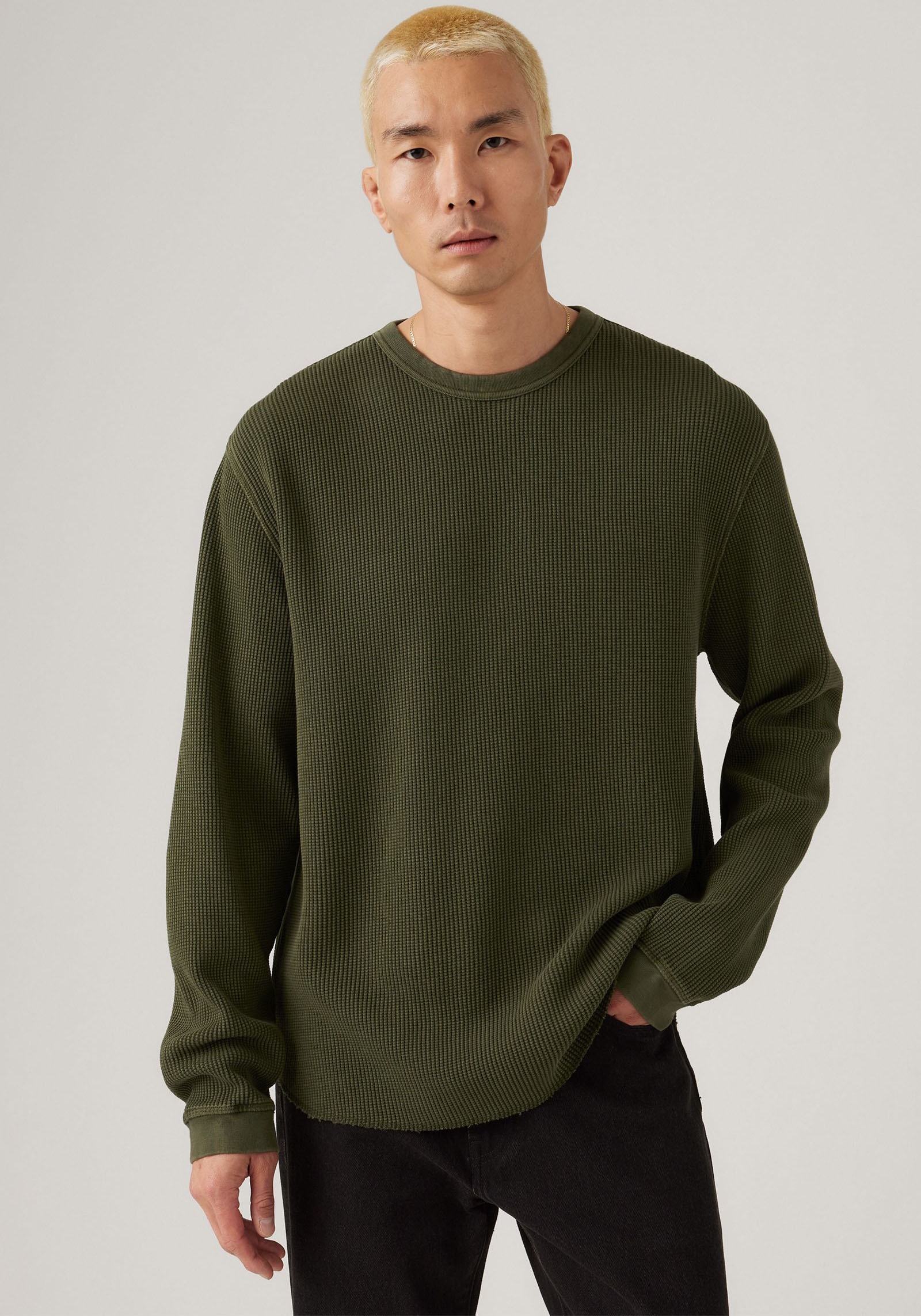 Levi's® T-shirt à manches longues Waffelstruktur