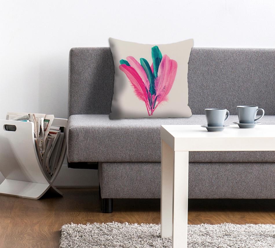 queence Coussin décoratif »»Federn«« housse de coussin sans rembourrage, 1 pièce