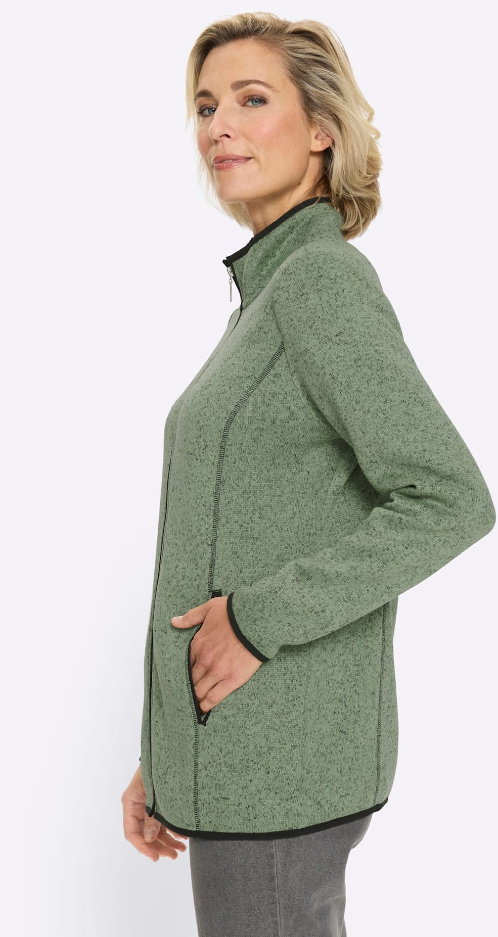 Classic Basics Veste en laine polaire sans capuche