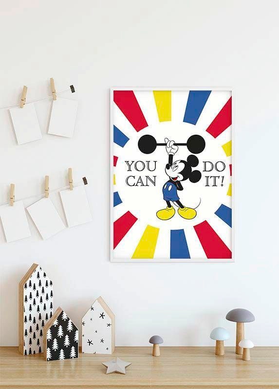 Komar Image »Mickey Mouse Do it« 1 cuis tlg. Wandbild zur Dekoration im Kinderzimmer - ohne Rahmen