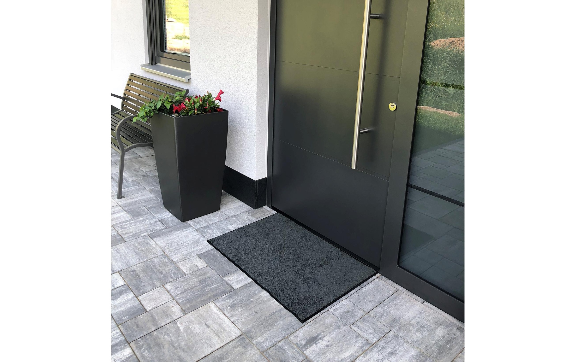 wash+dry by Kleen-Tex Tapis de sol »Anthrazit, 60 cm« Carré