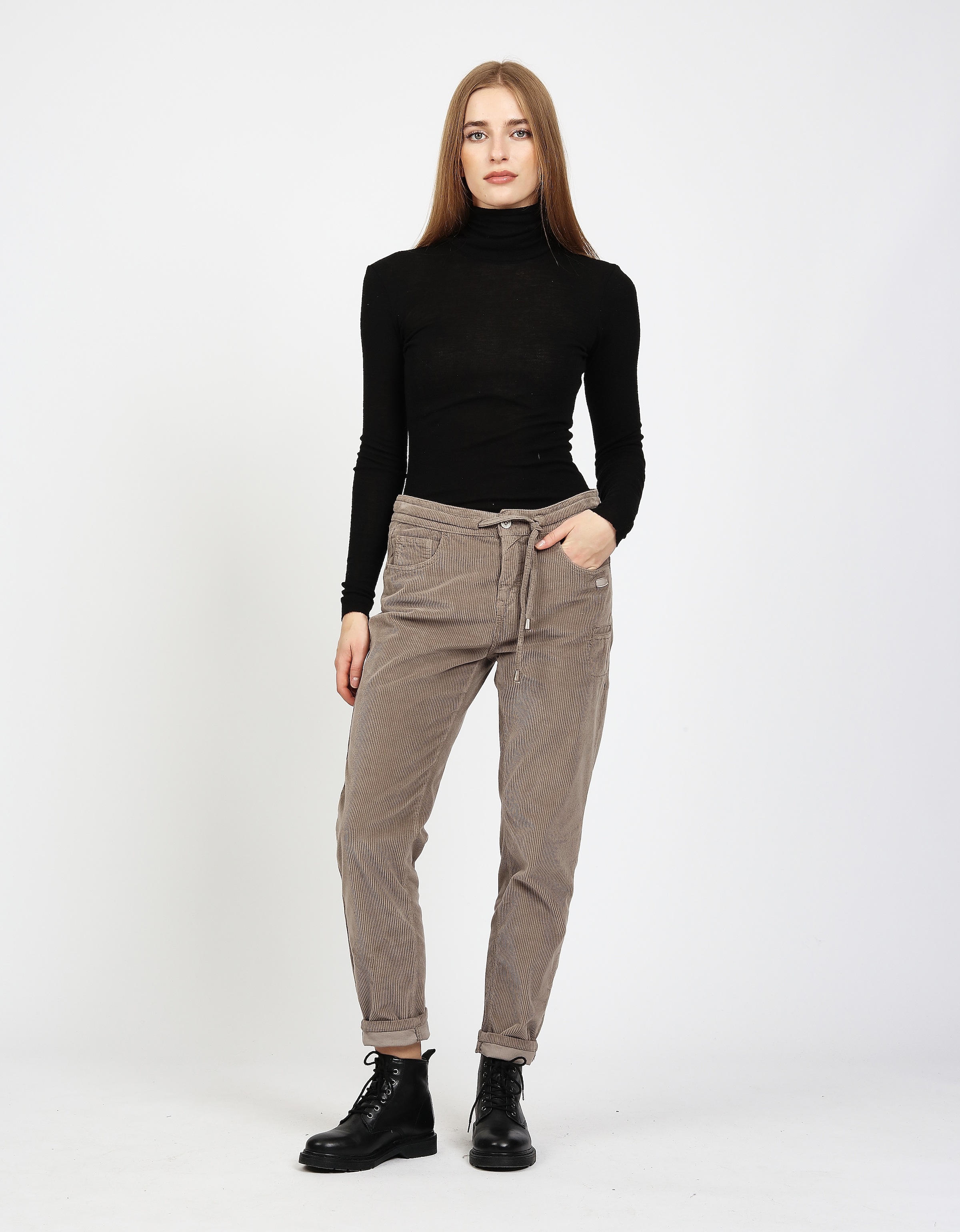 GANG Cordhose »94AMELIE JOGGER«  mit Tunnelzug am Bund