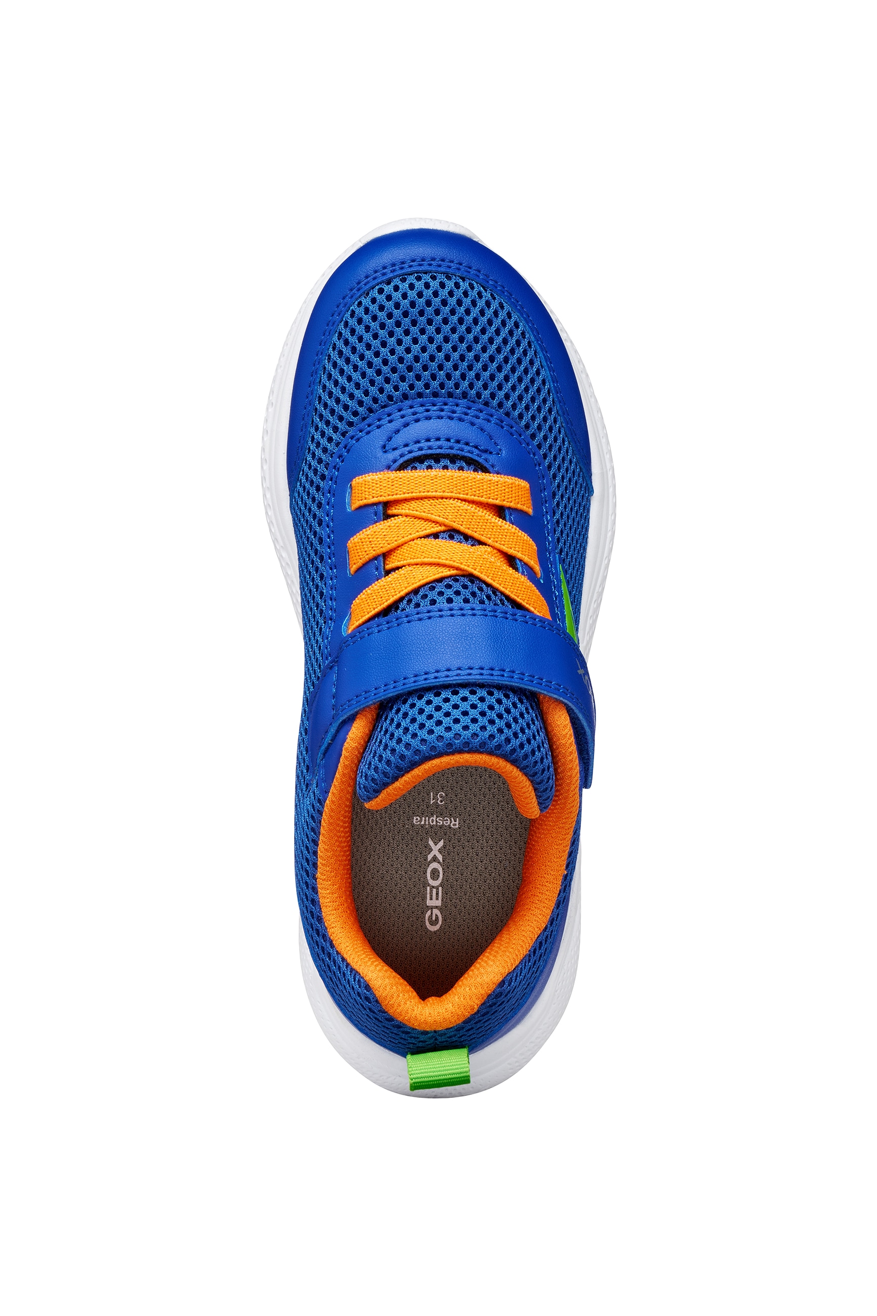 Geox Sneakers »J SPRINTYE BOY«  Chaussure basse avec garnitures colorées, gabarit de taille à télécharger