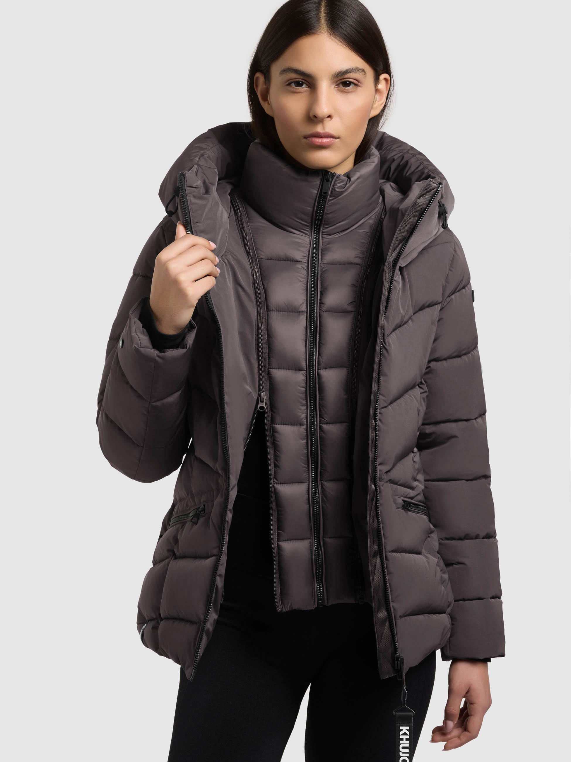 khujo Steppjacke »HERSCH2« mit Kapuze mit Wiener Naht