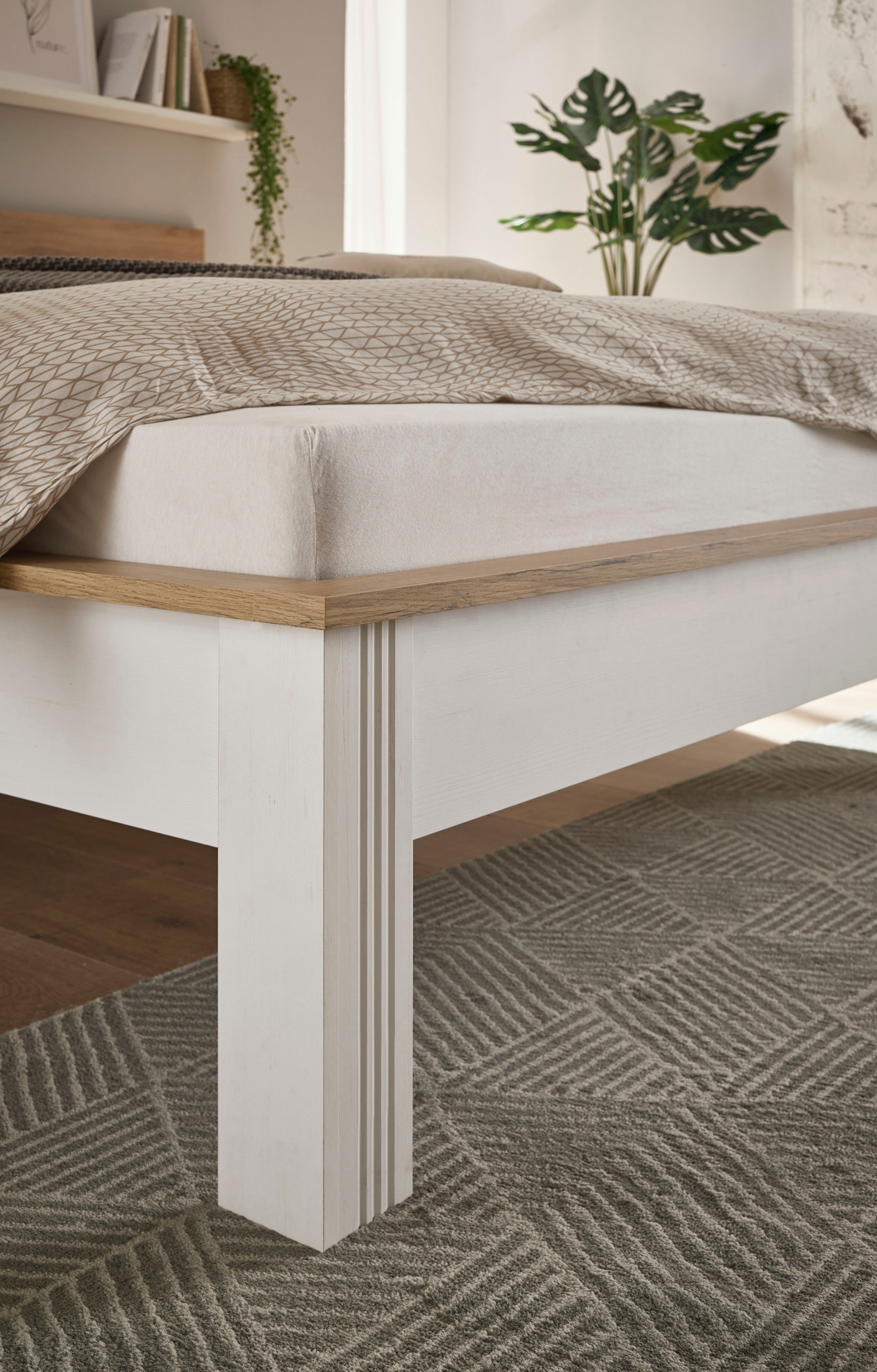 GOODproduct Schlafzimmer-Set »Westminster« Bett Liegefläche 180/200cm und 2 Wandpaneele