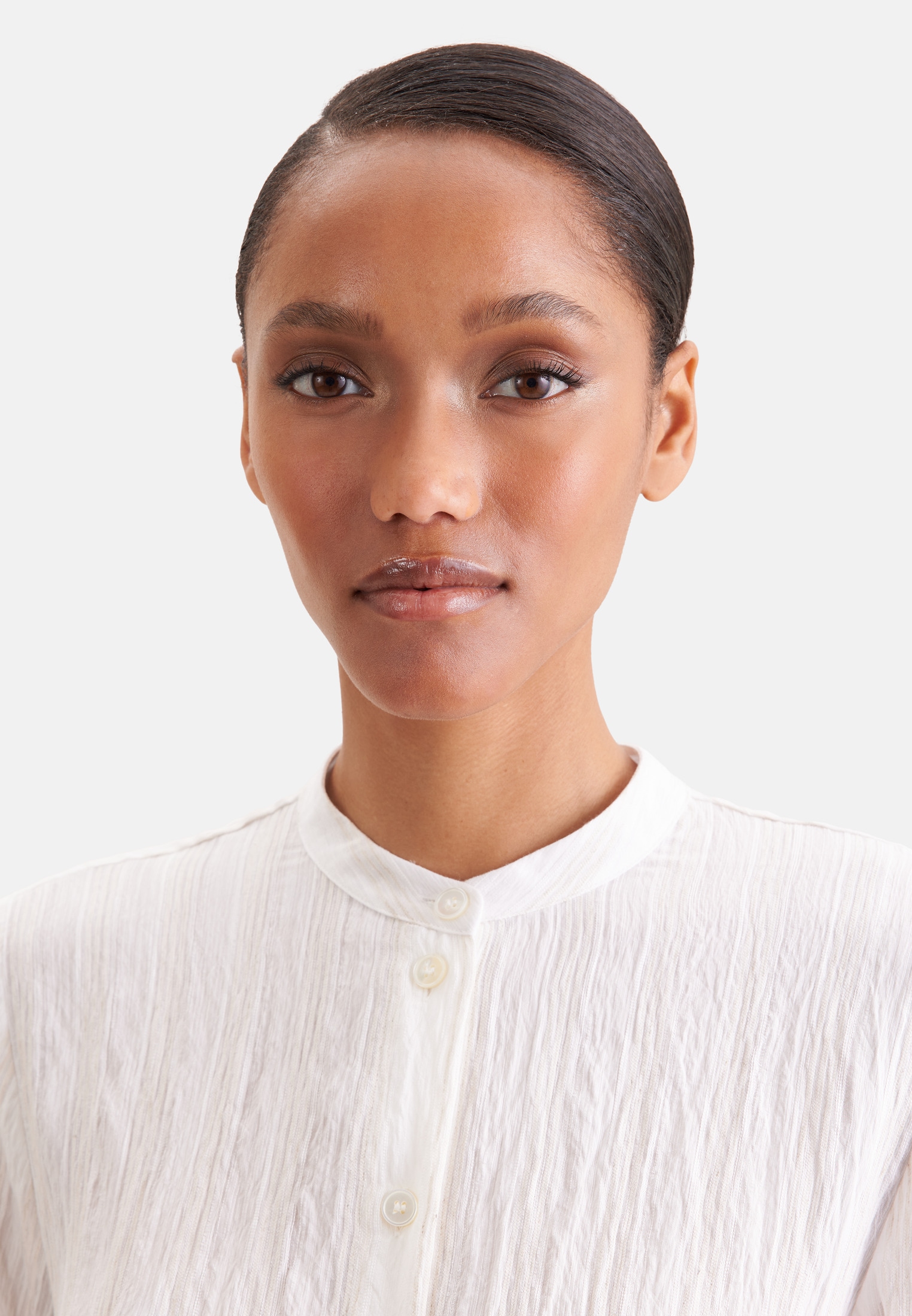 seidensticker Blouse classique col rond 1/1 rayé