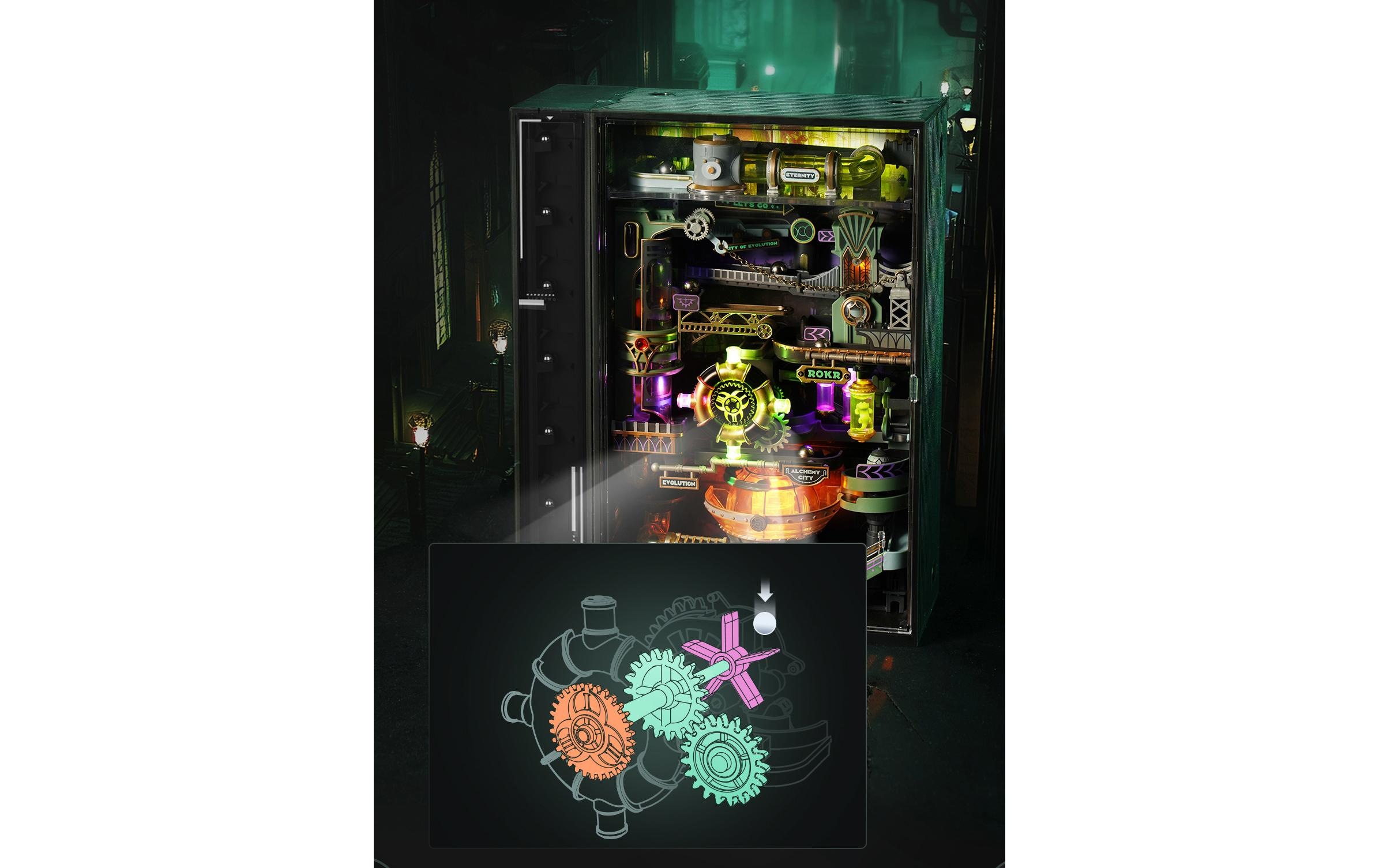   Modellbausatz »Rolife Alchemy City Mechanischer Holzmodellbausatz« 247 Stk. tlg.