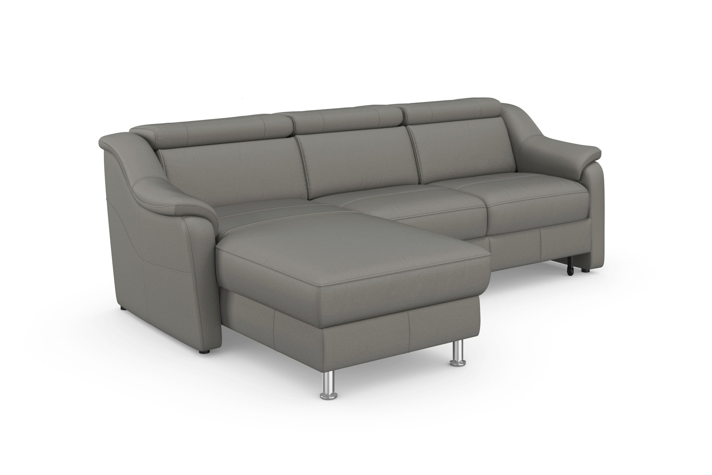 sit&more Canapé d'angle »Freetown L-Form« inklusive Kopfteilverstellung und komfortablem Federkern