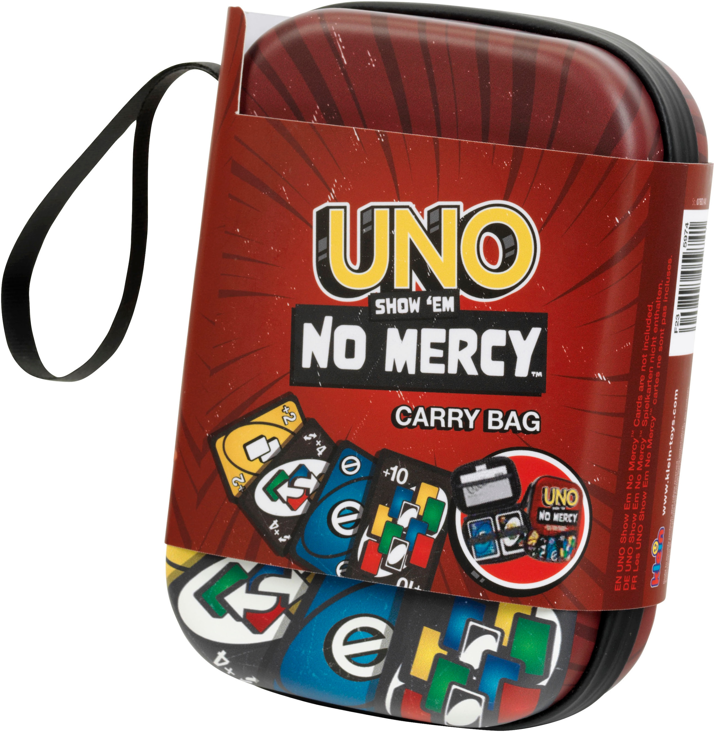 Klein Sac de transport »UNO Show 'em No Mercy - Tragetasche« Aufbewahrungstasche für Spielkarten und Anleitung