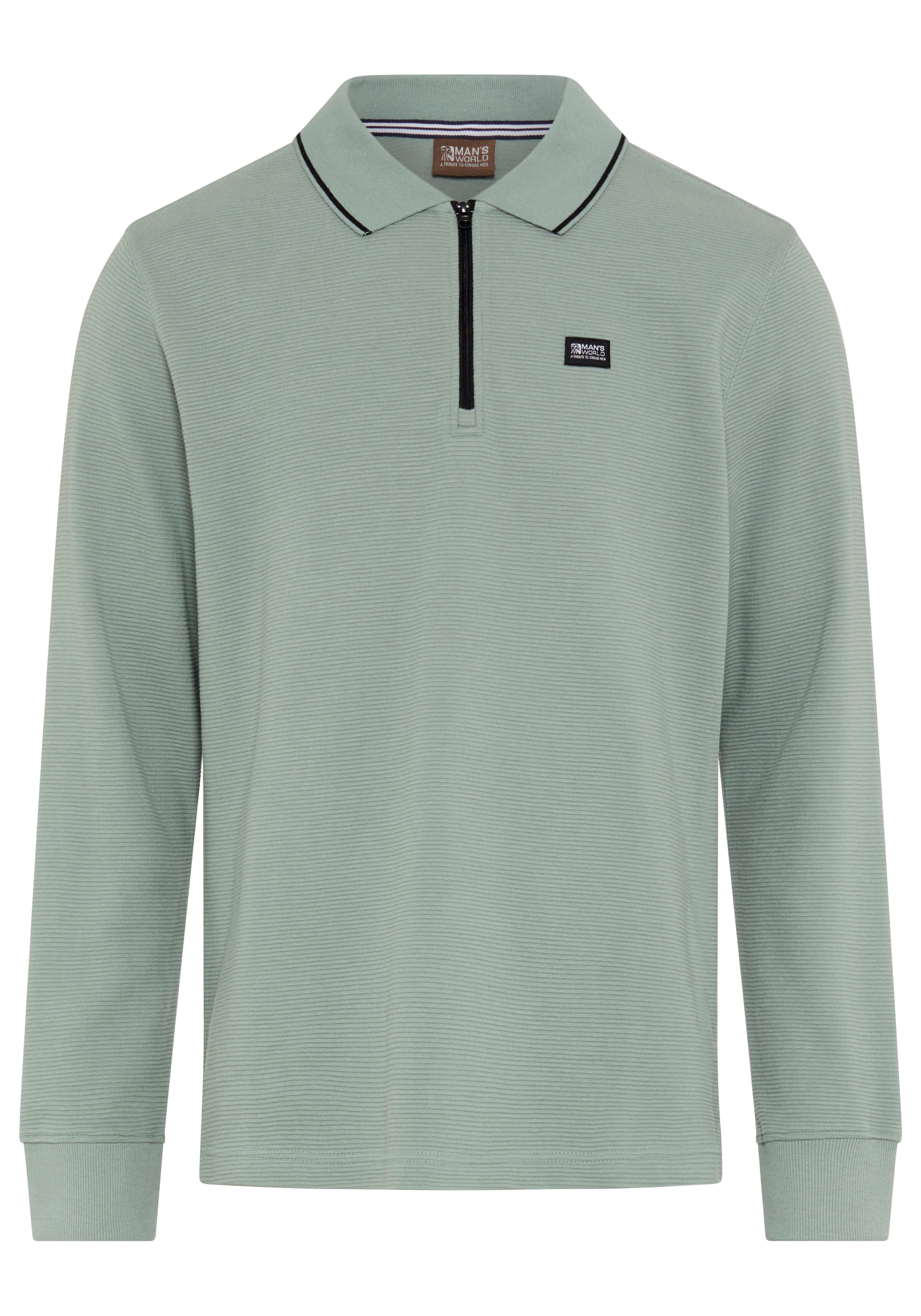 Man's World Sweatshirt »mit Polokragen«, Bequem wie ein Sweatshirt. Smart wie ein Polo.
