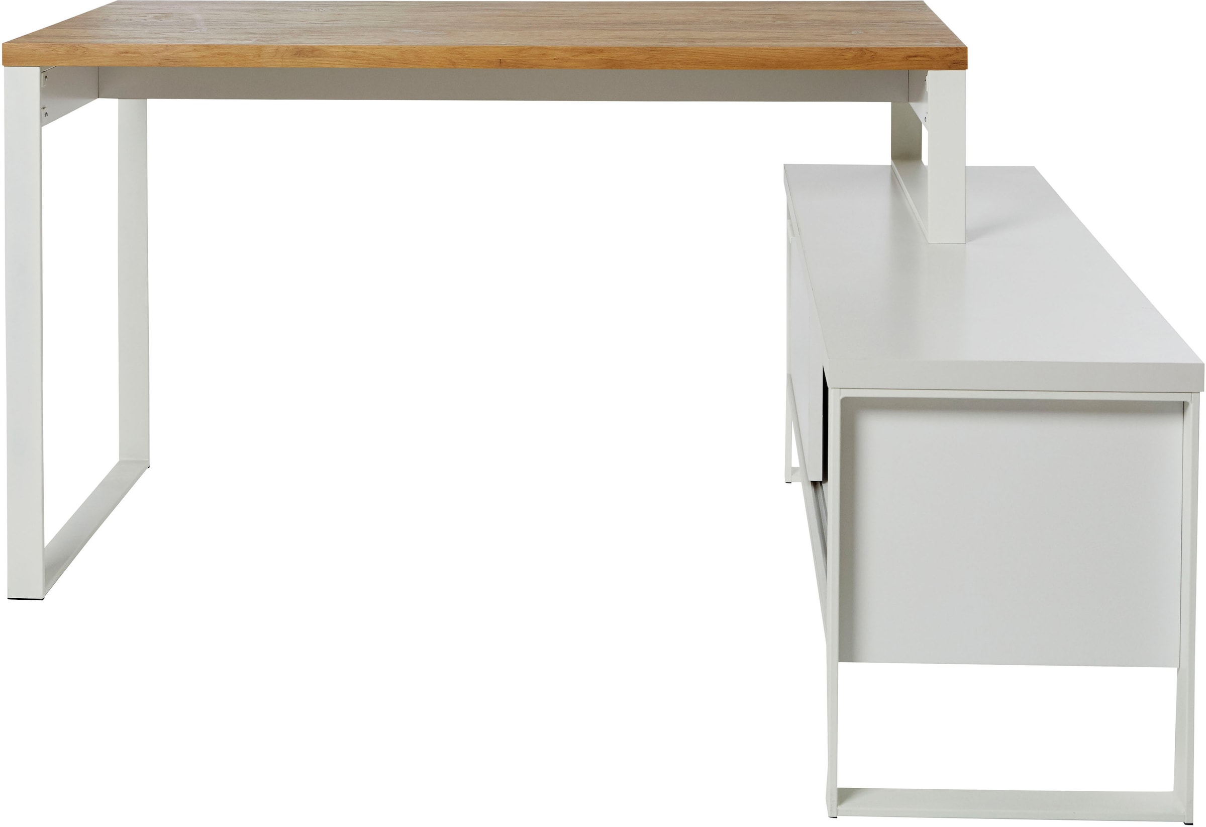 Jahnke Bureau d'angle »LOOP« montable dans les deux sens