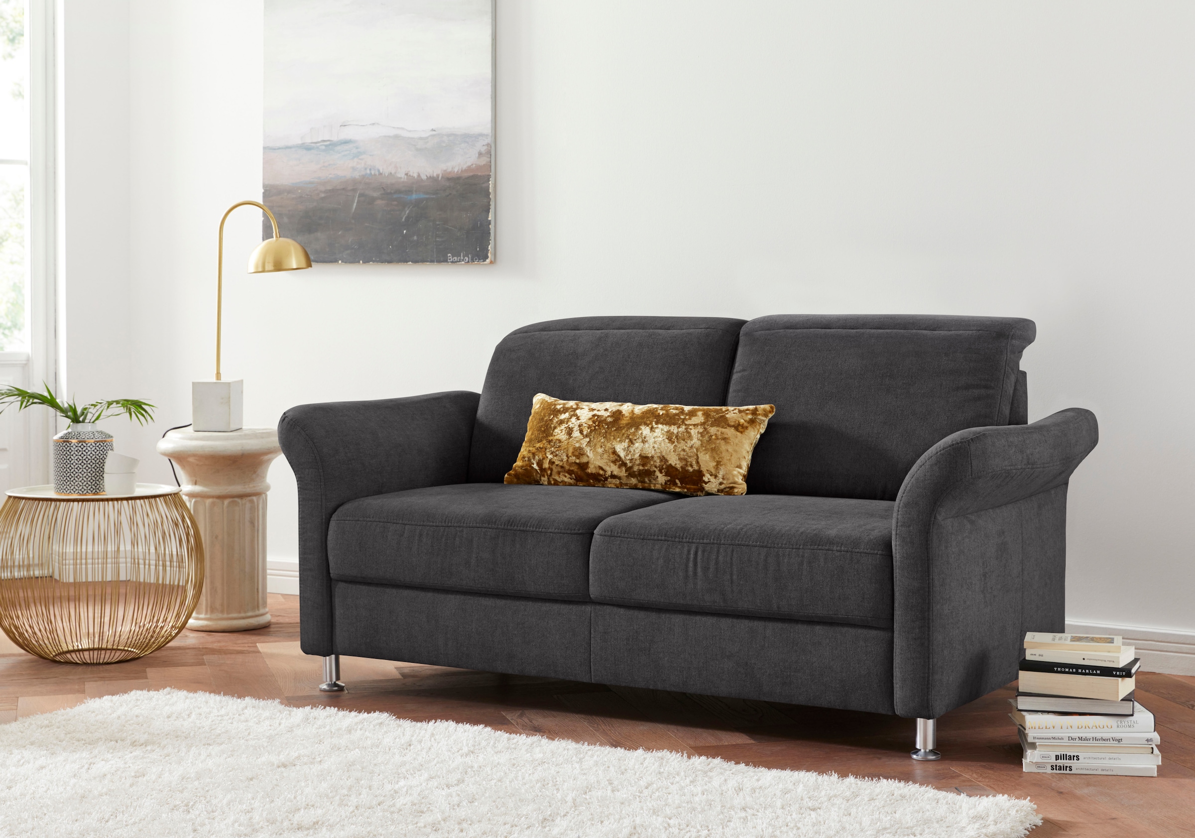 sit&more 2,5-places »Darwin« inklusive Federkern, wahlweise mit Kopfteilverstellung