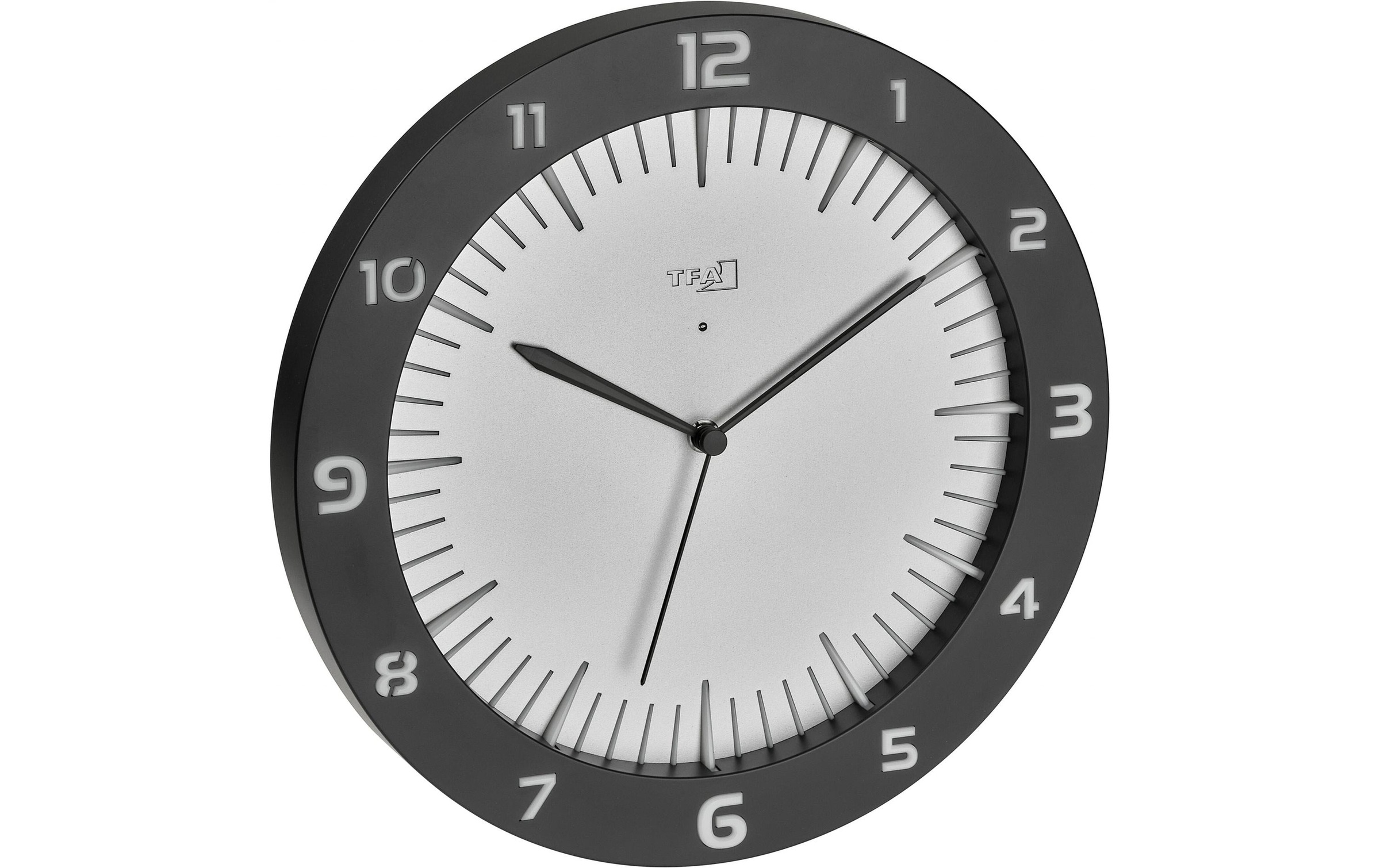 TFA Dostmann Funkwanduhr »Lumoclock mit farbiger Beleuchtung«