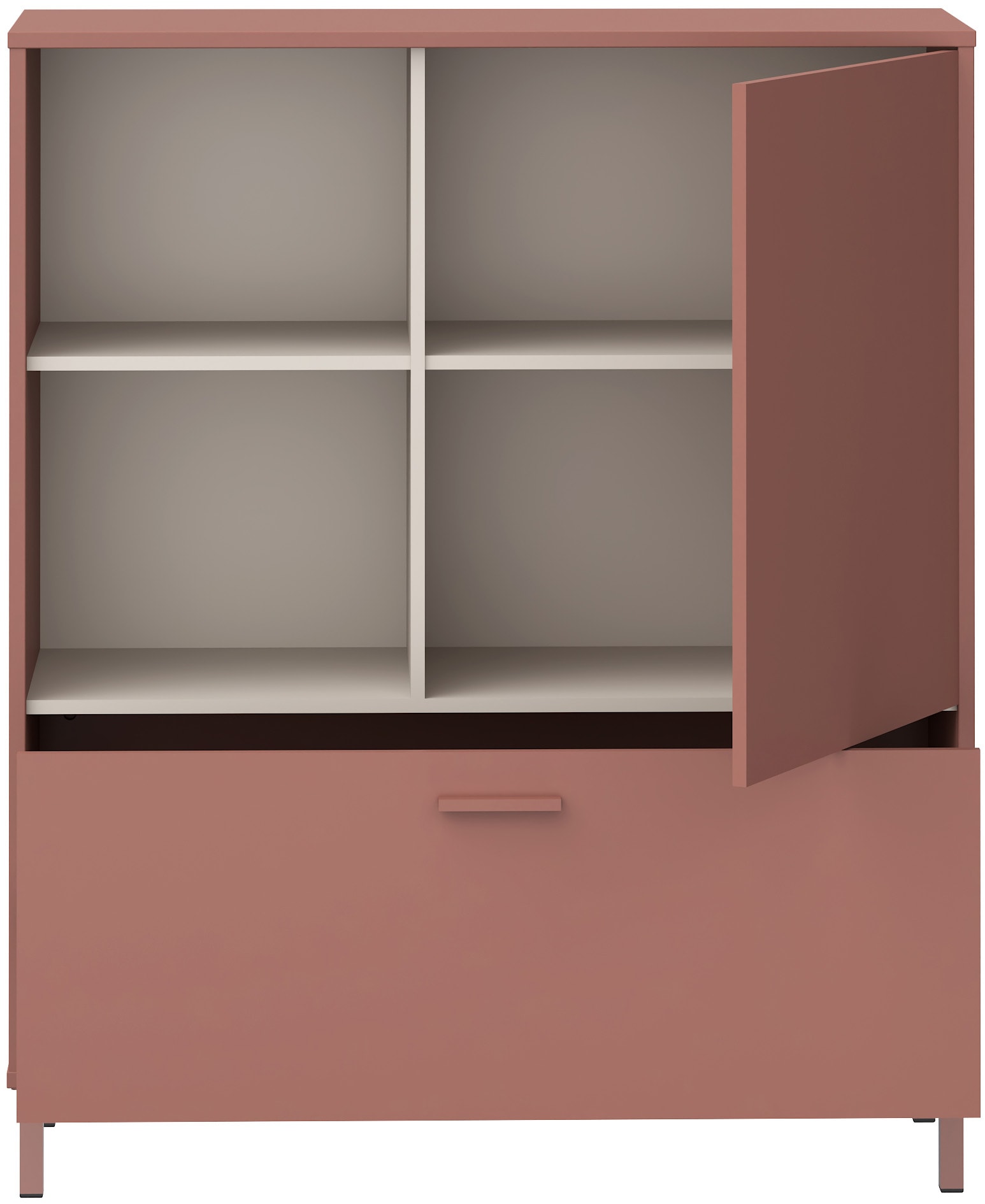 FORTE Commode haute »Milles Jugendzimmer« décor tendance, sortie totale, L/H/P 105,9/124,8/41,5