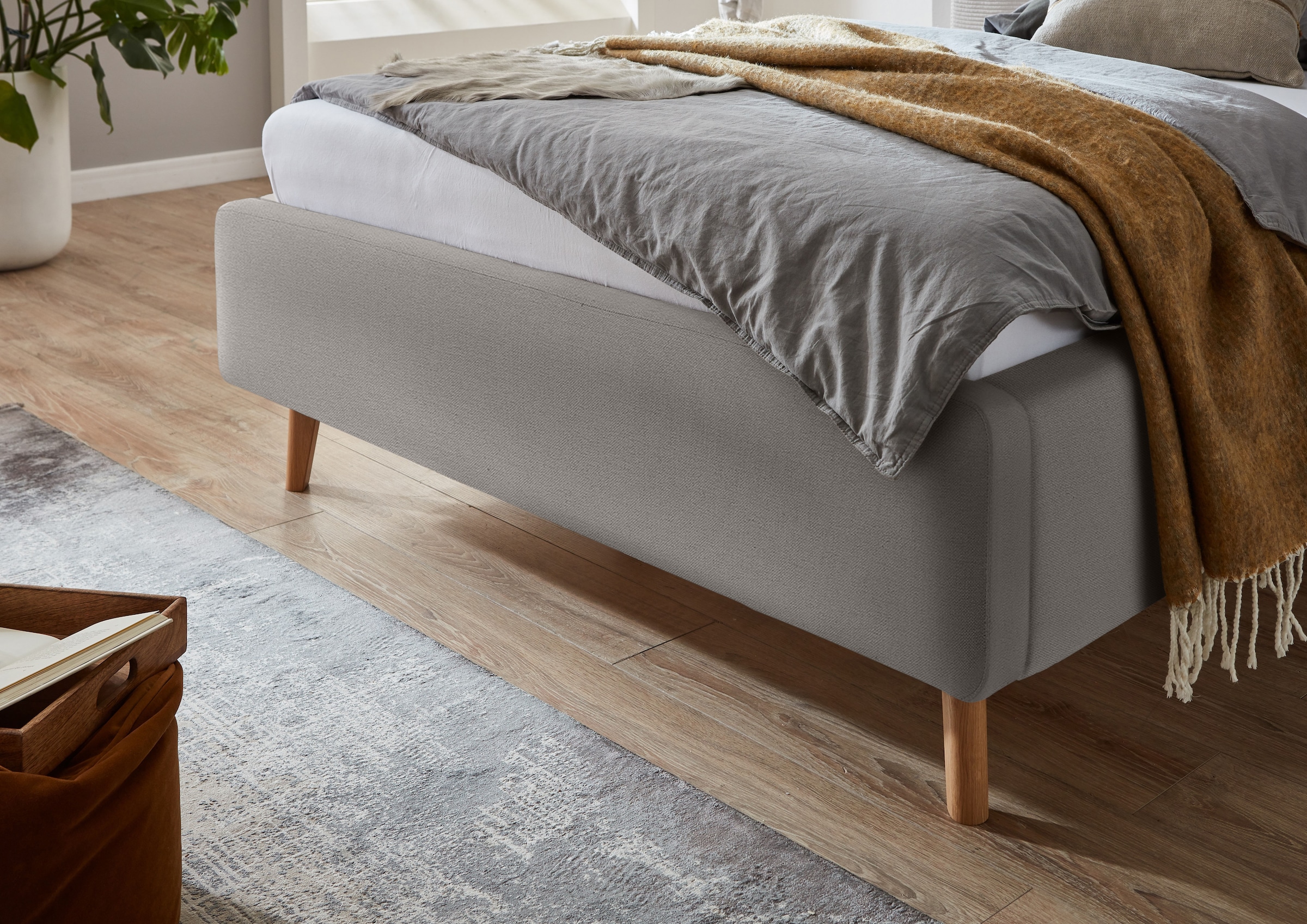 meise.möbel Lit rembourré »MATTIS, Bett wahlweise mit Bettkasten, Feinstruktur« Surfaces de couchage : 120x200cm, 140x200cm, 160x200cm & 180x200cm