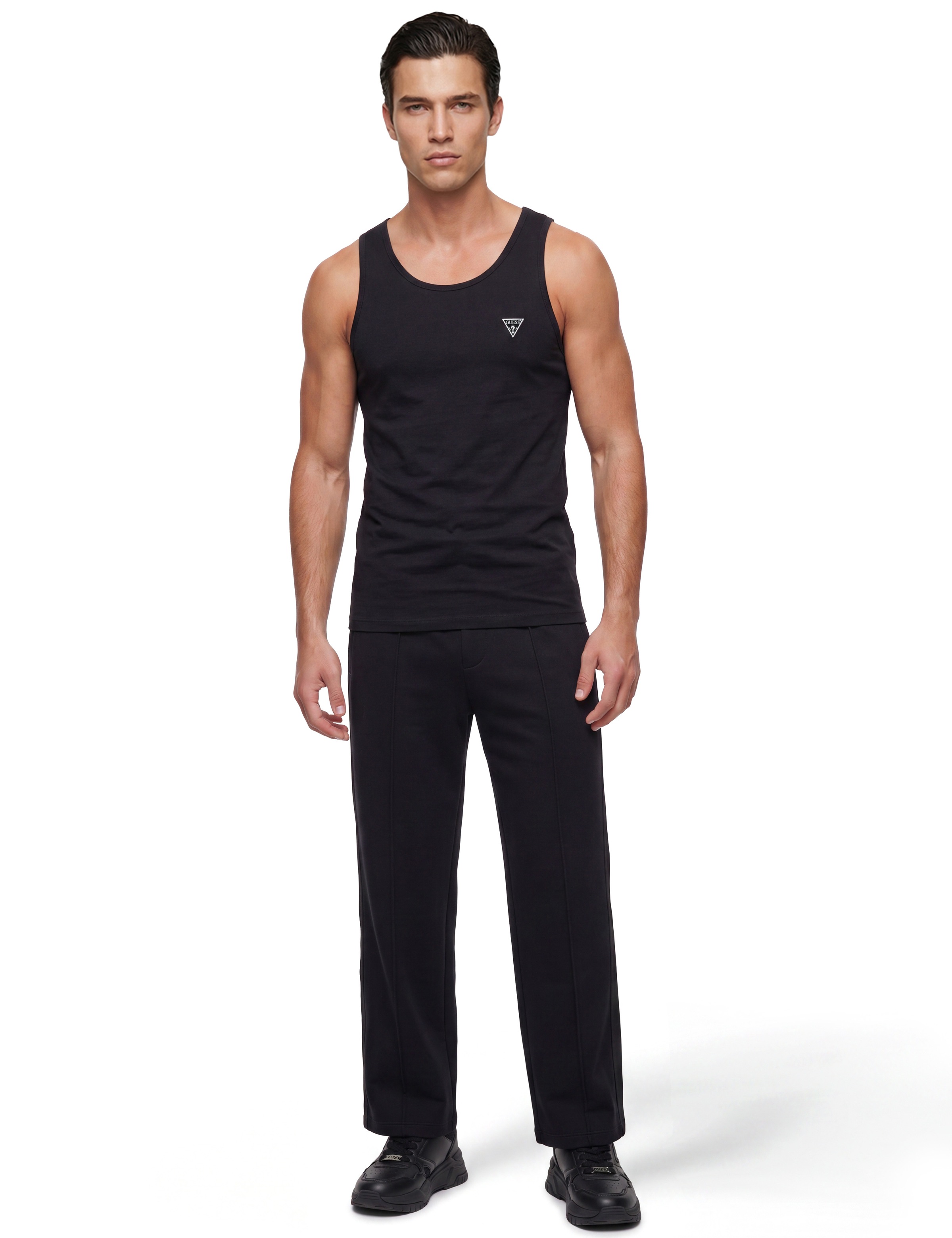 Guess Débardeur »CALEB HERO TANK 2PACK« Paquet, 2 Jersey aus Baumwolle