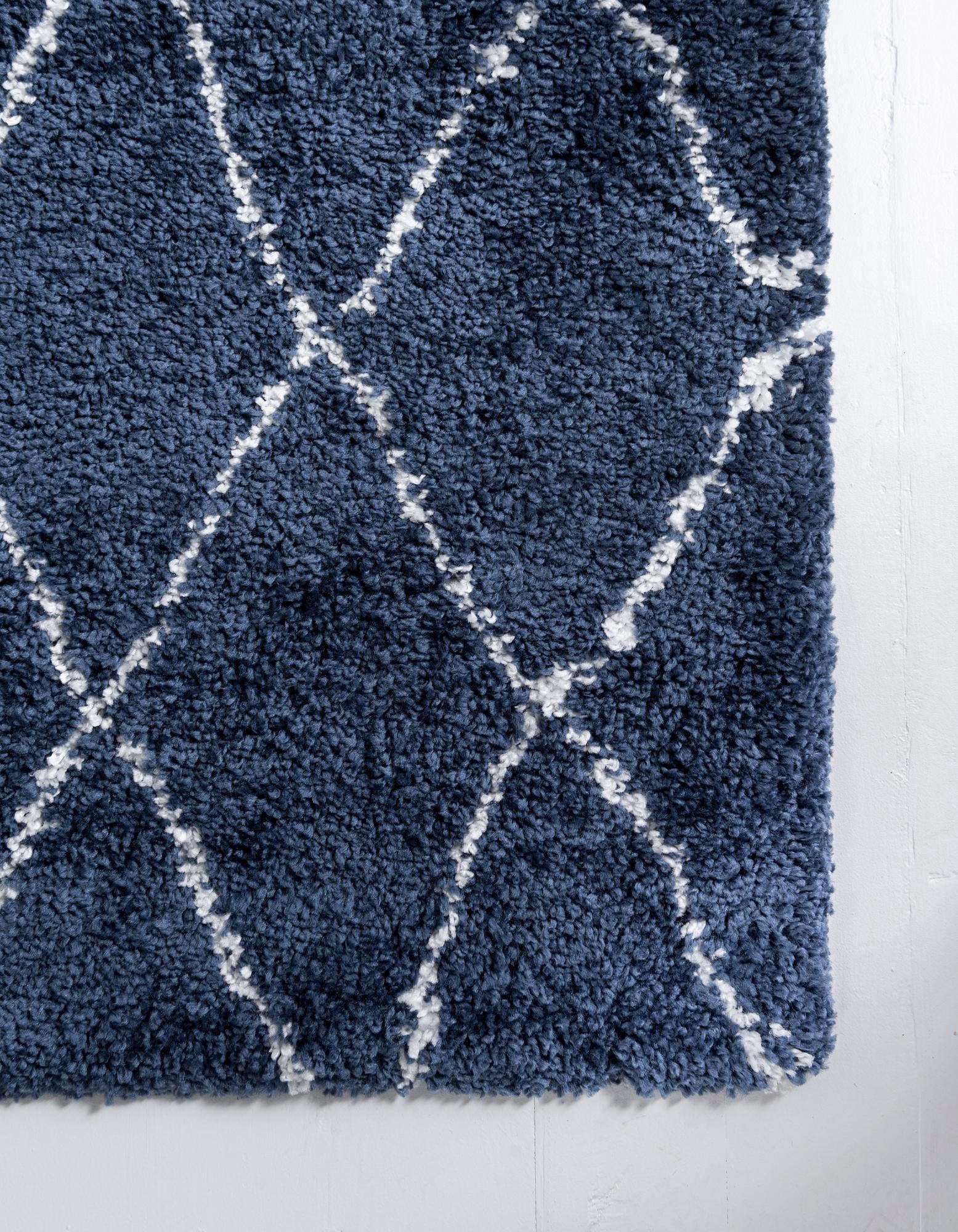 Myflair Möbel & Accessoires Tapis de sol à poils longs »Temara Shag, LAGERRÄUMUNG!« Rectangulaire 51 mm Höhe Teppich-Läufer, gewebt, Rauten Design, weich & kuschelig