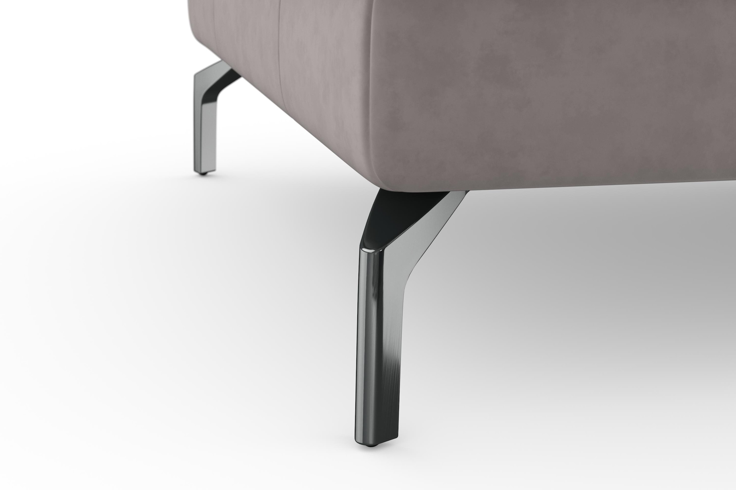 sit&more Ecksofa »Bendigo L-Form« inklusive Sitztiefenverstellung, Bodenfreiheit 15 cm, 2 Fussfarben