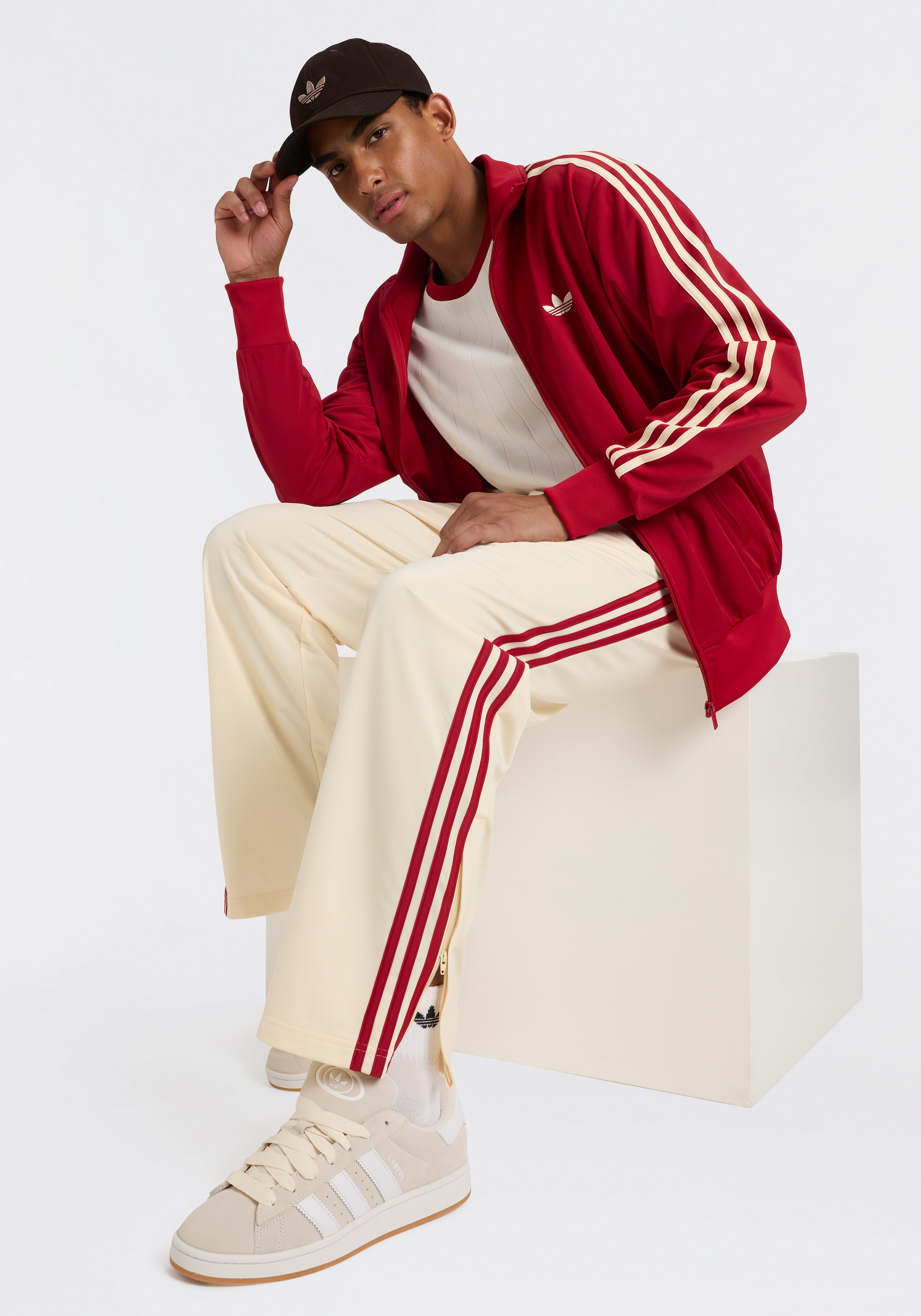adidas Originals Chaussettes de sport »MID ANKLE, 6 PAAR« 6 Couple tlg. pour la course, lot de 6, avec impression logo style Trèfle, longueur cheville