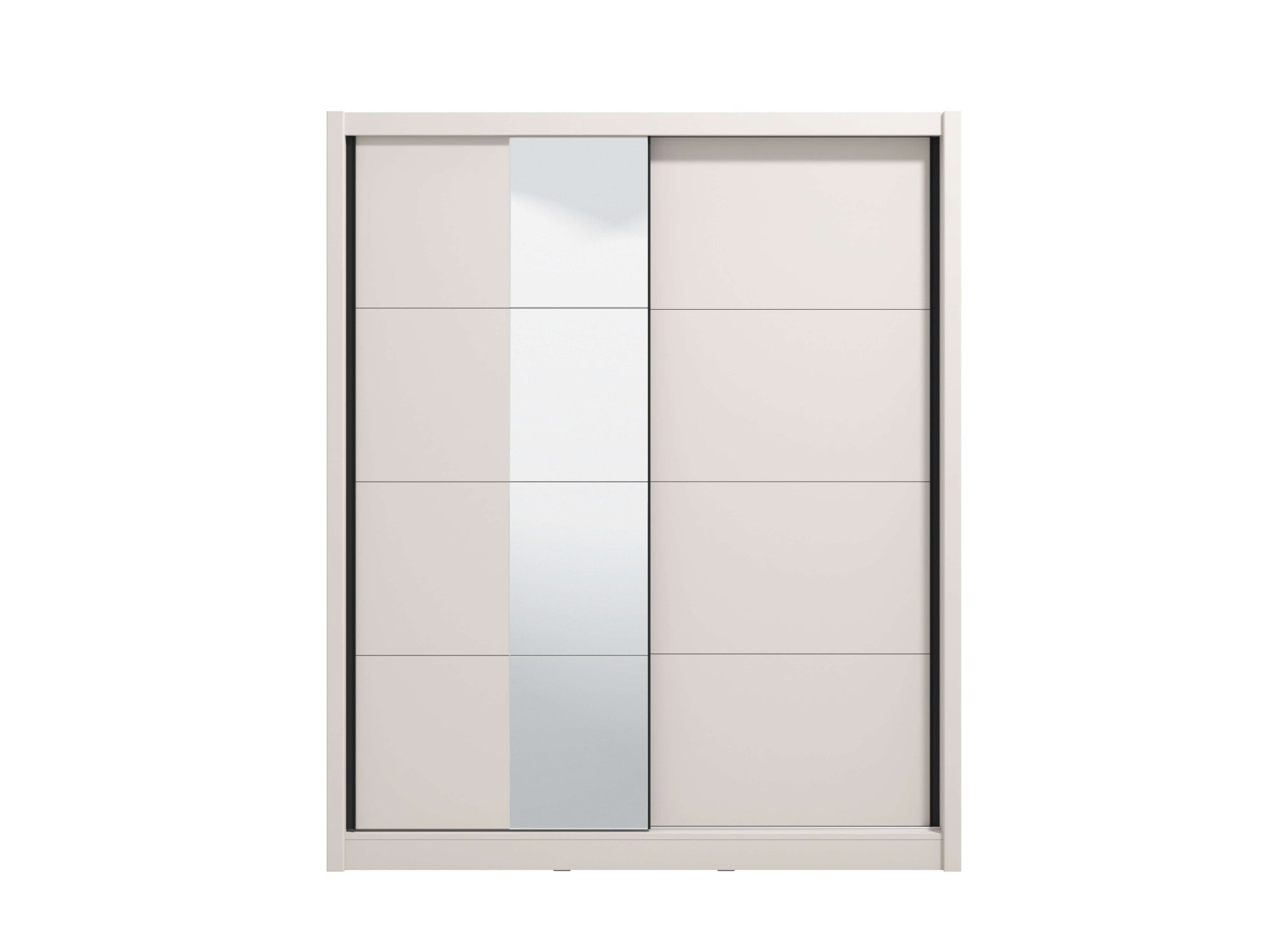 Home affaire Schwebetürenschrank »Albi, Schlafzimmerschrank, Wäscheschrank in cashmere oder weiss« Kleiderschrank mit Spiegel MIT Innenausstattung,FSC®-zertifiziert