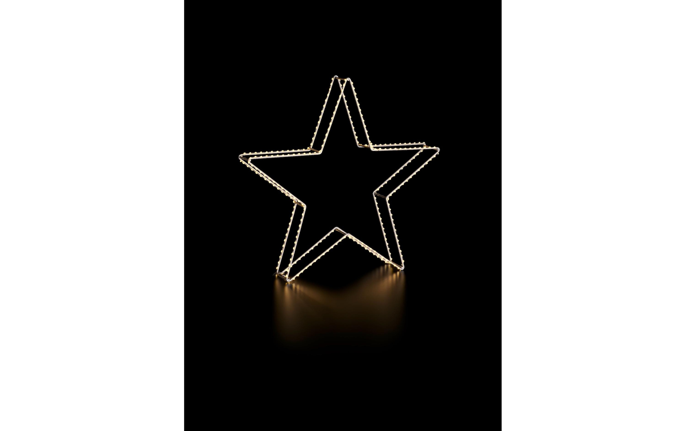 STT Figurine décorative LED »Dekoration 3D Star Argento 58cm«