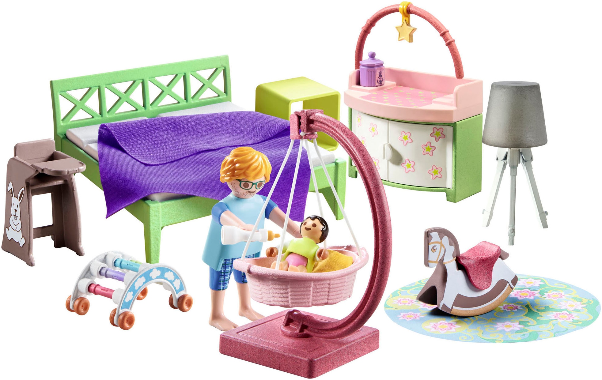 Playmobil® Jeu de construction »Schlafzimmer mit Babyspielecke (71609), myLife« Made in Europe