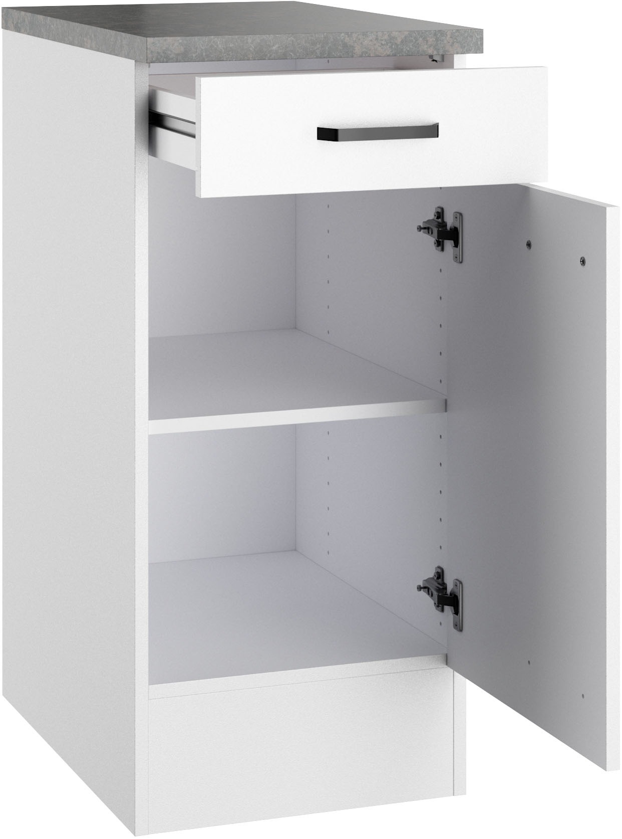 OPTIFIT Armoire basse »OPTImulti« Breite 40 cm, mit 1 Tür, 1 Schubkasten, 1 Einlegeboden