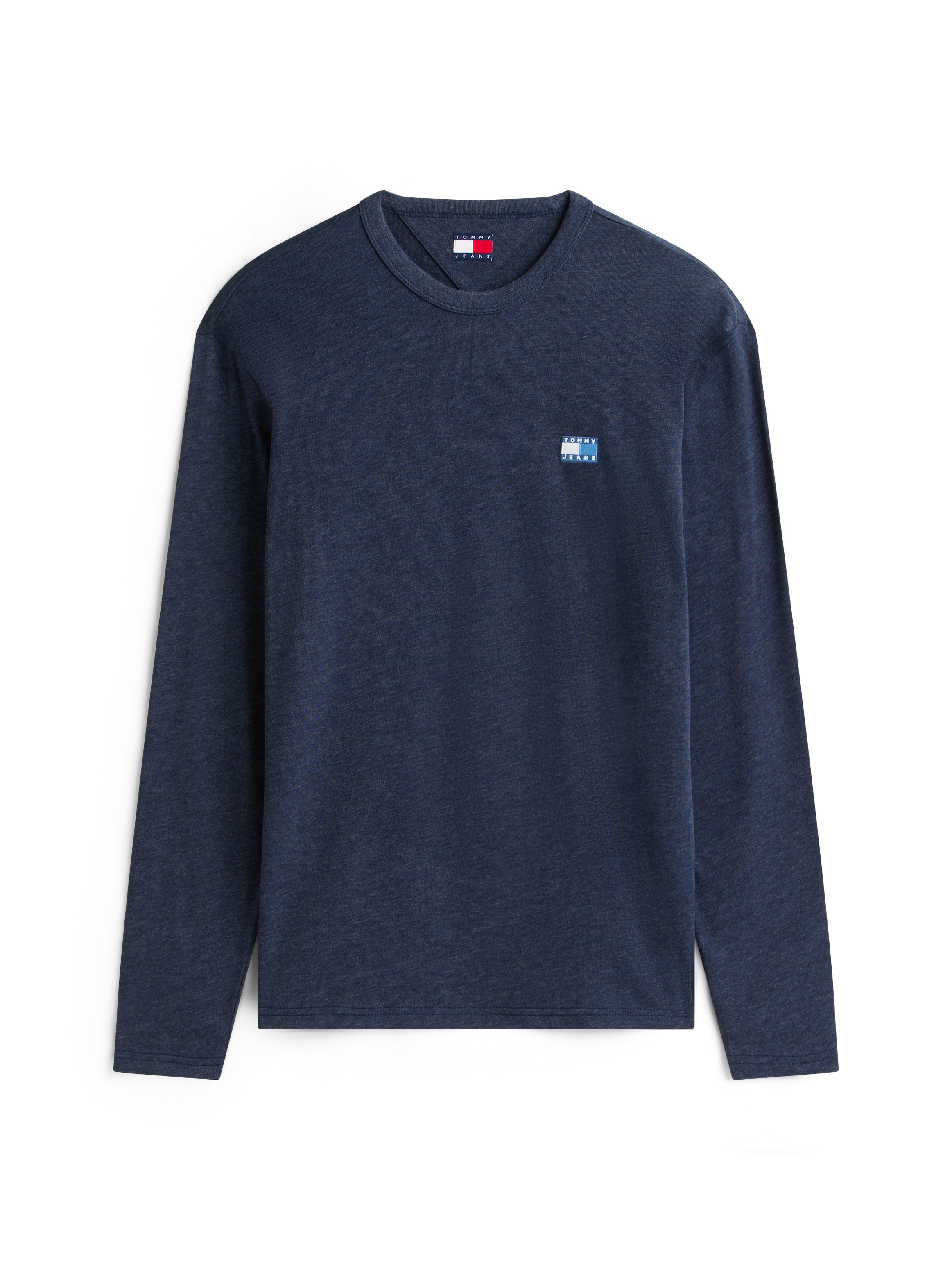 Tommy Jeans T-shirt à manches longues »TJM REG BADGE« Jersey, Rundhals, meliert, regular fit